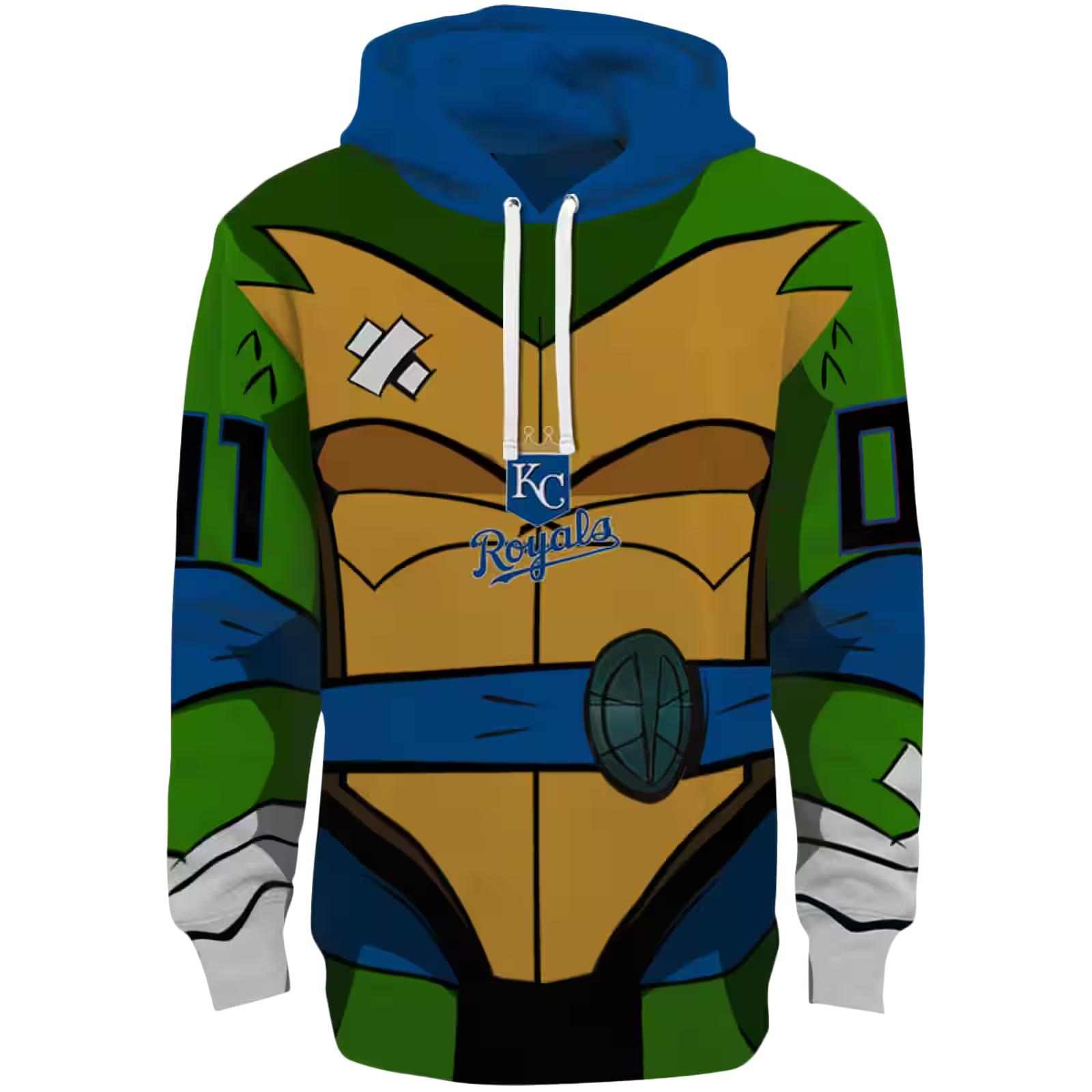 Customized Kansas City Royals Superhero Armor Royal Blue Green Hoodie