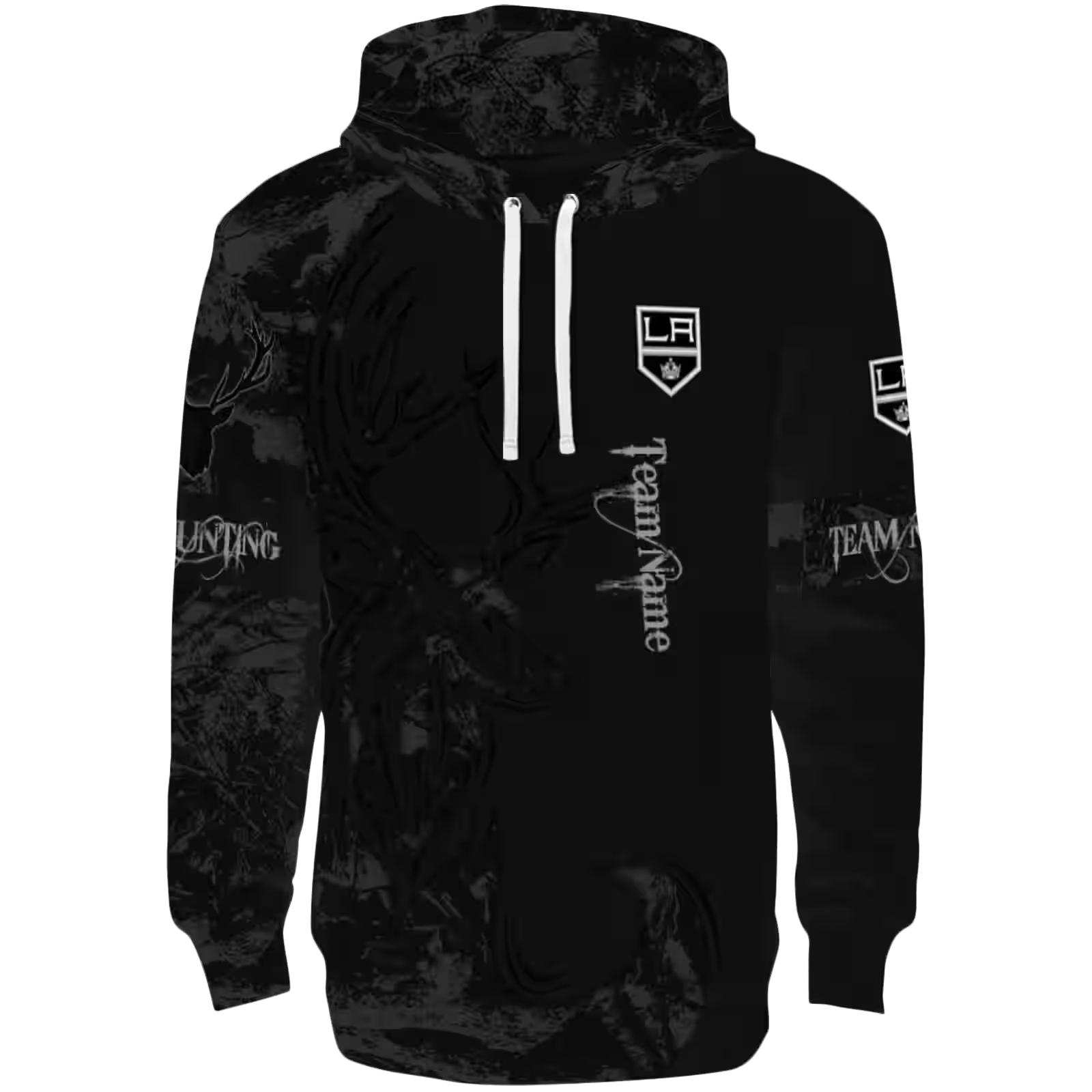 Customized Los Angeles Kings Deer Silhouette Black Hoodie