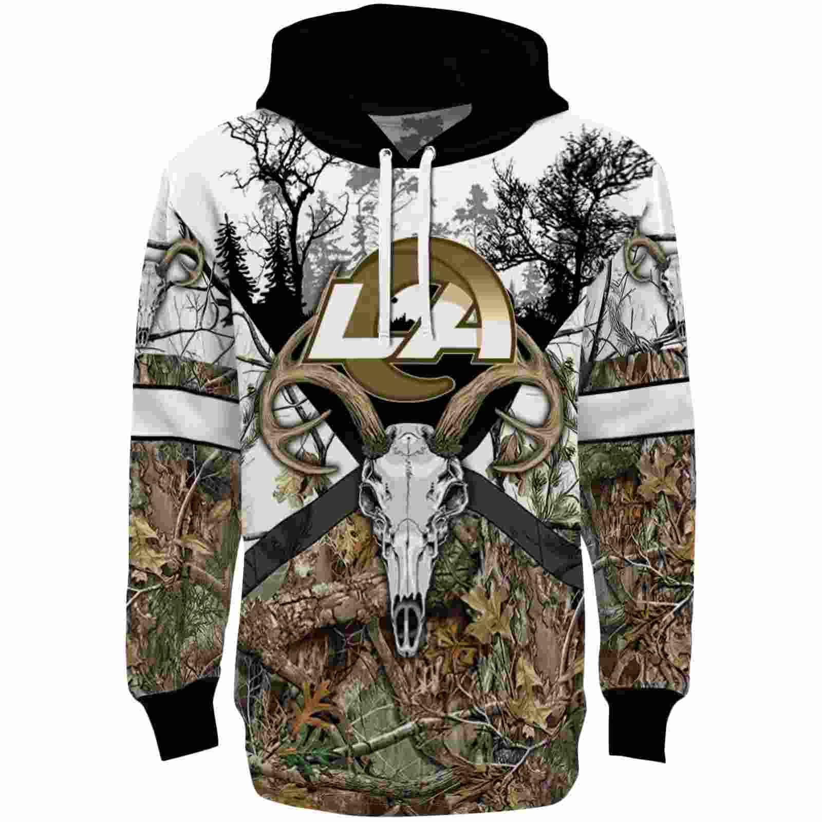 Customized Los Angeles Rams Forest Silhouette Hoodie