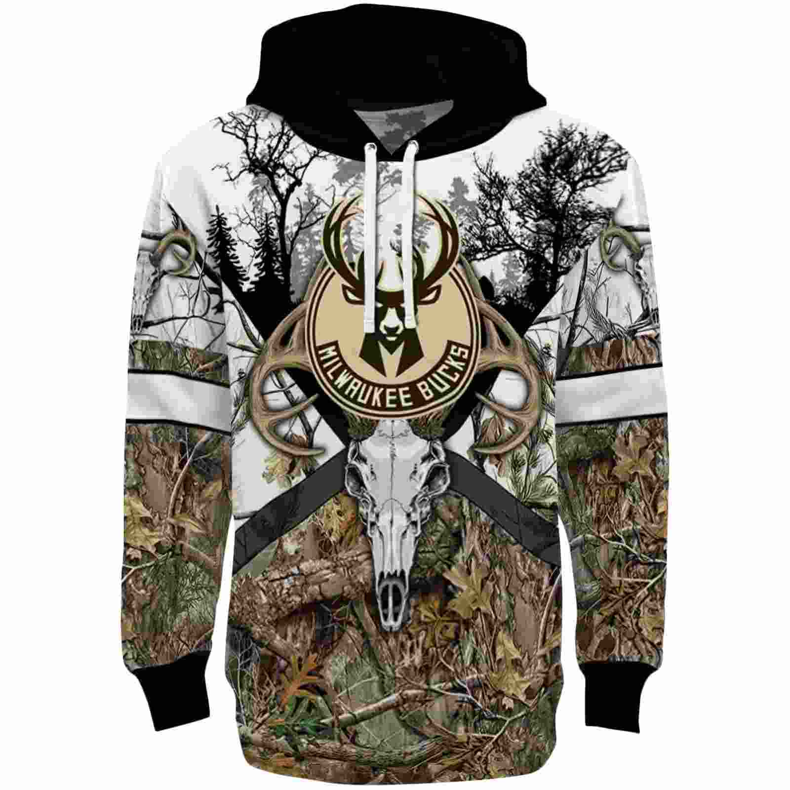 Customized Milwaukee Bucks Forest Silhouette Hoodie