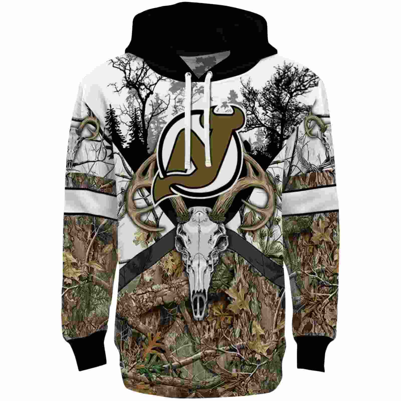 Customized New Jersey Devils Forest Silhouette Hoodie