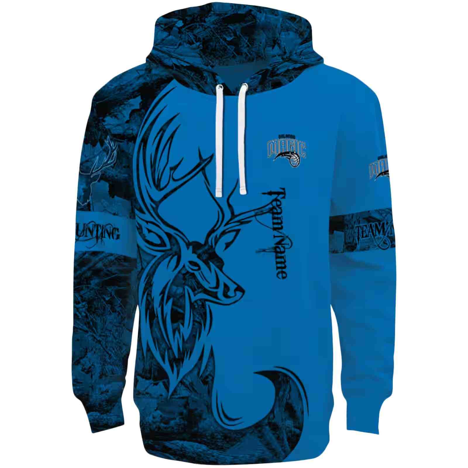 Customized Orlando Magic Deer Silhouette Blue Hoodie