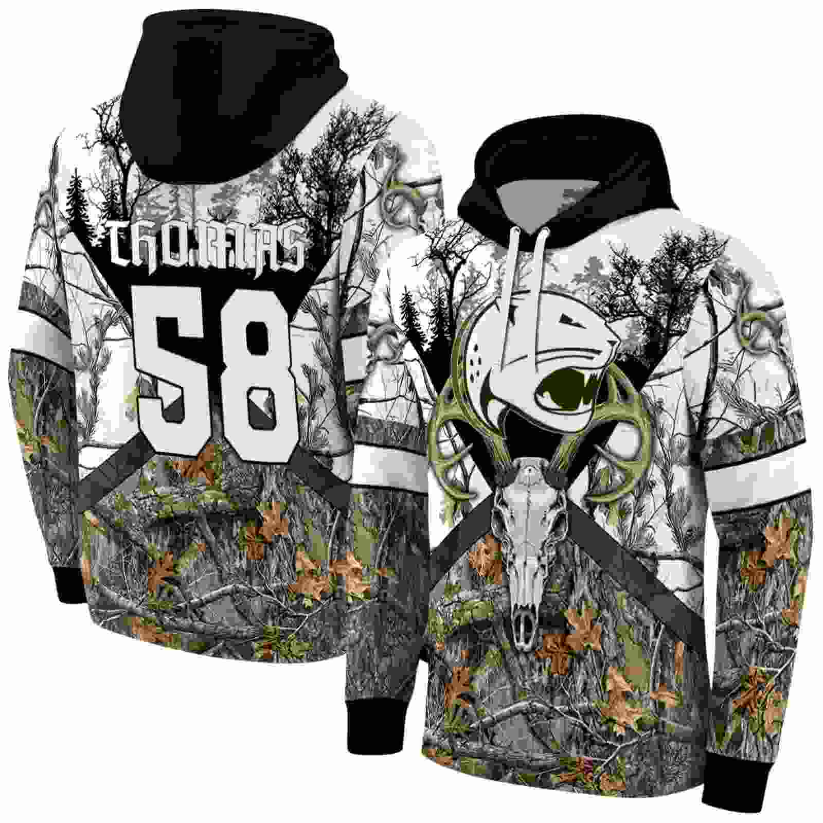 customized south alabama jaguars forest silhouette hoodie fashion forward