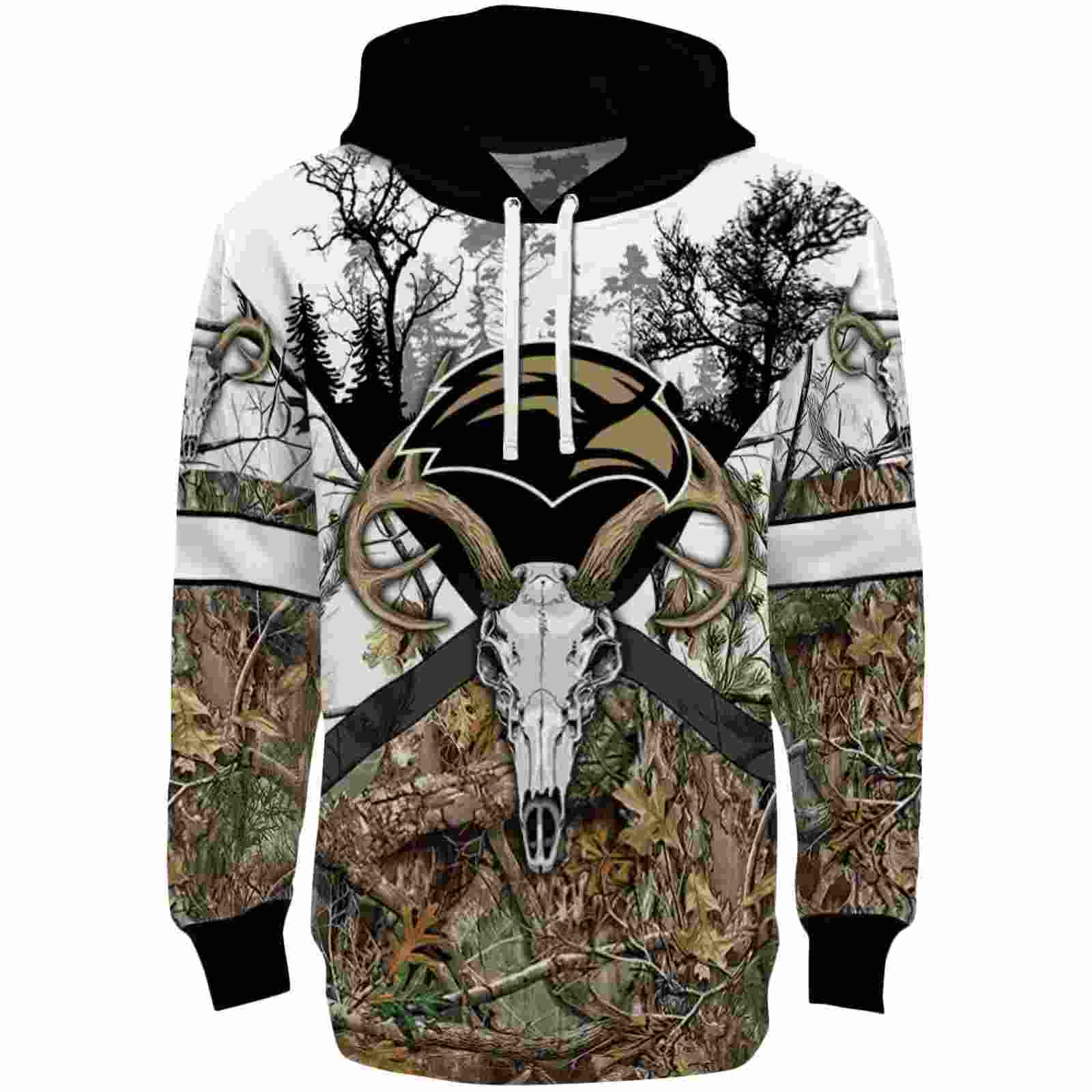 Customized Southern Miss Golden Eagles Forest Silhouette Hoodie