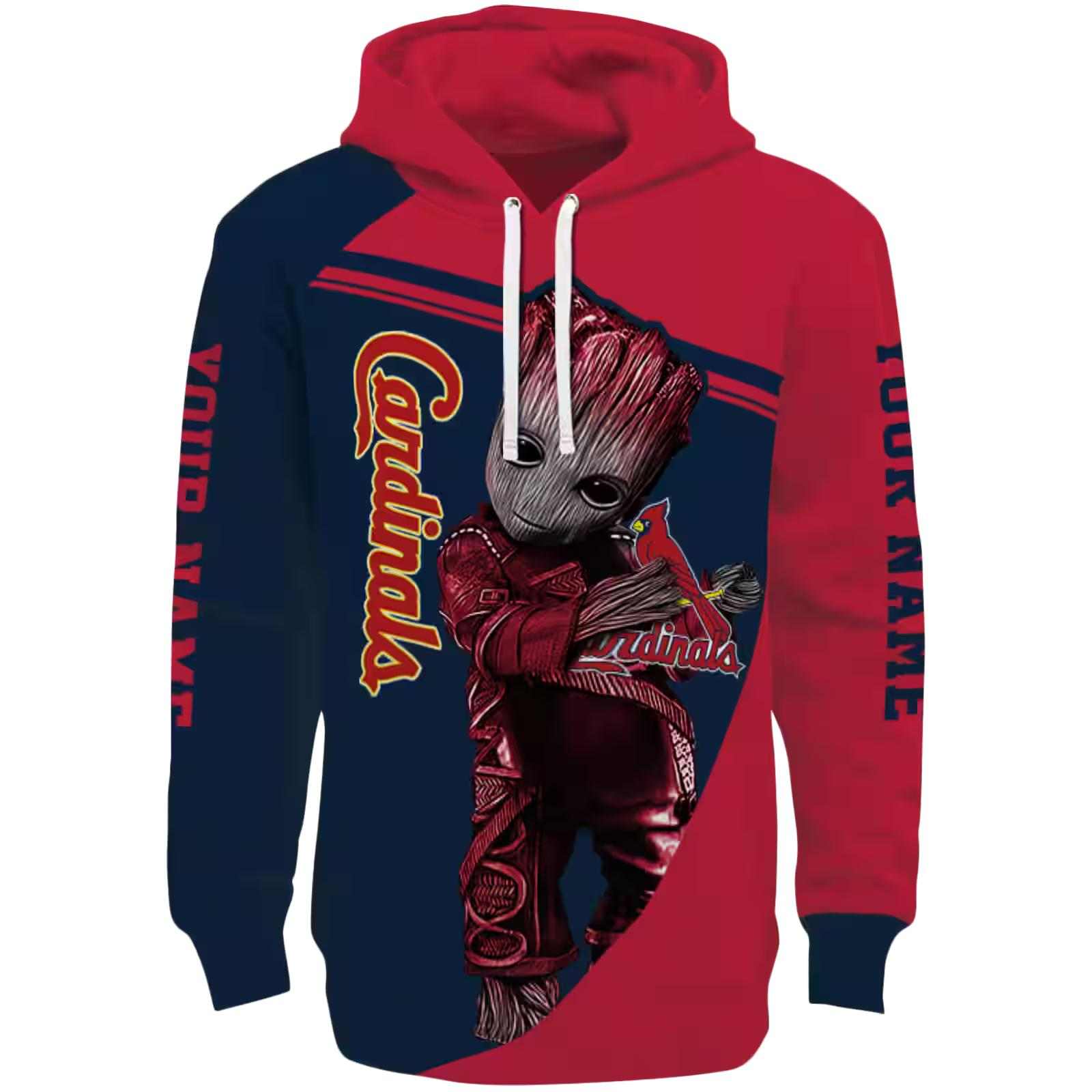 Customized St. Louis Cardinals Groot Red Hoodie