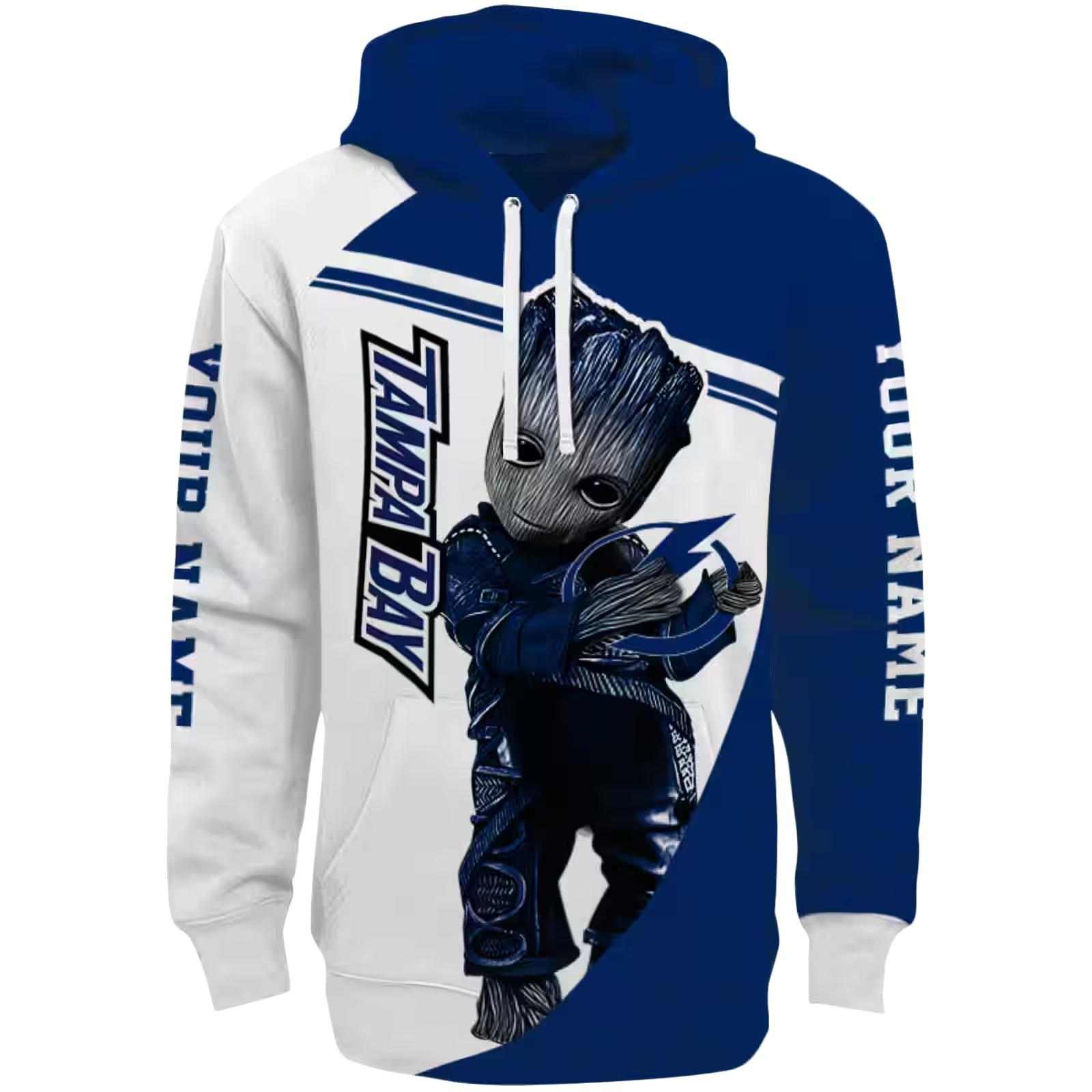 Customized Tampa Bay Lightning Groot Blue Hoodie