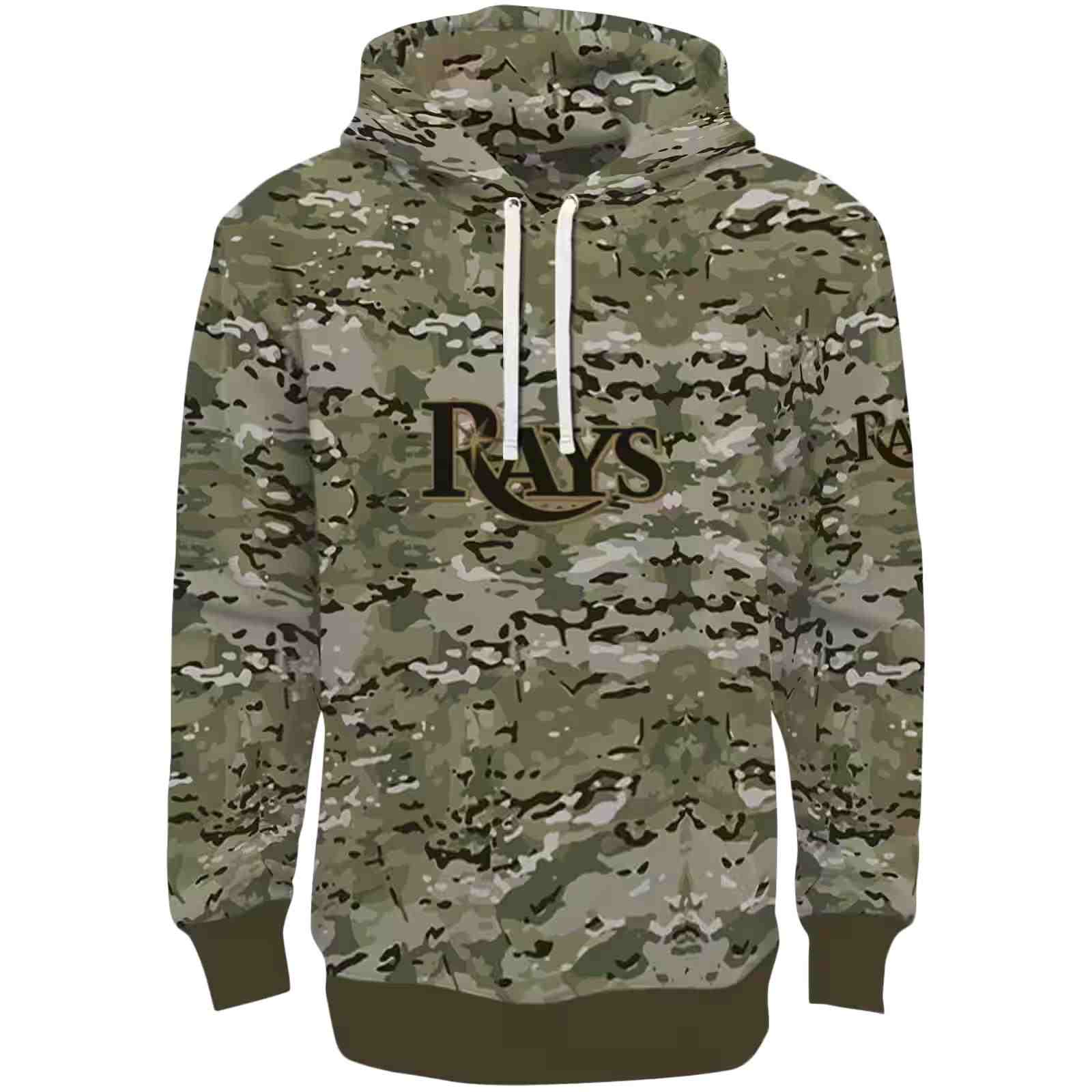 Customized Tampa Bay Rays Military Style Hoodie