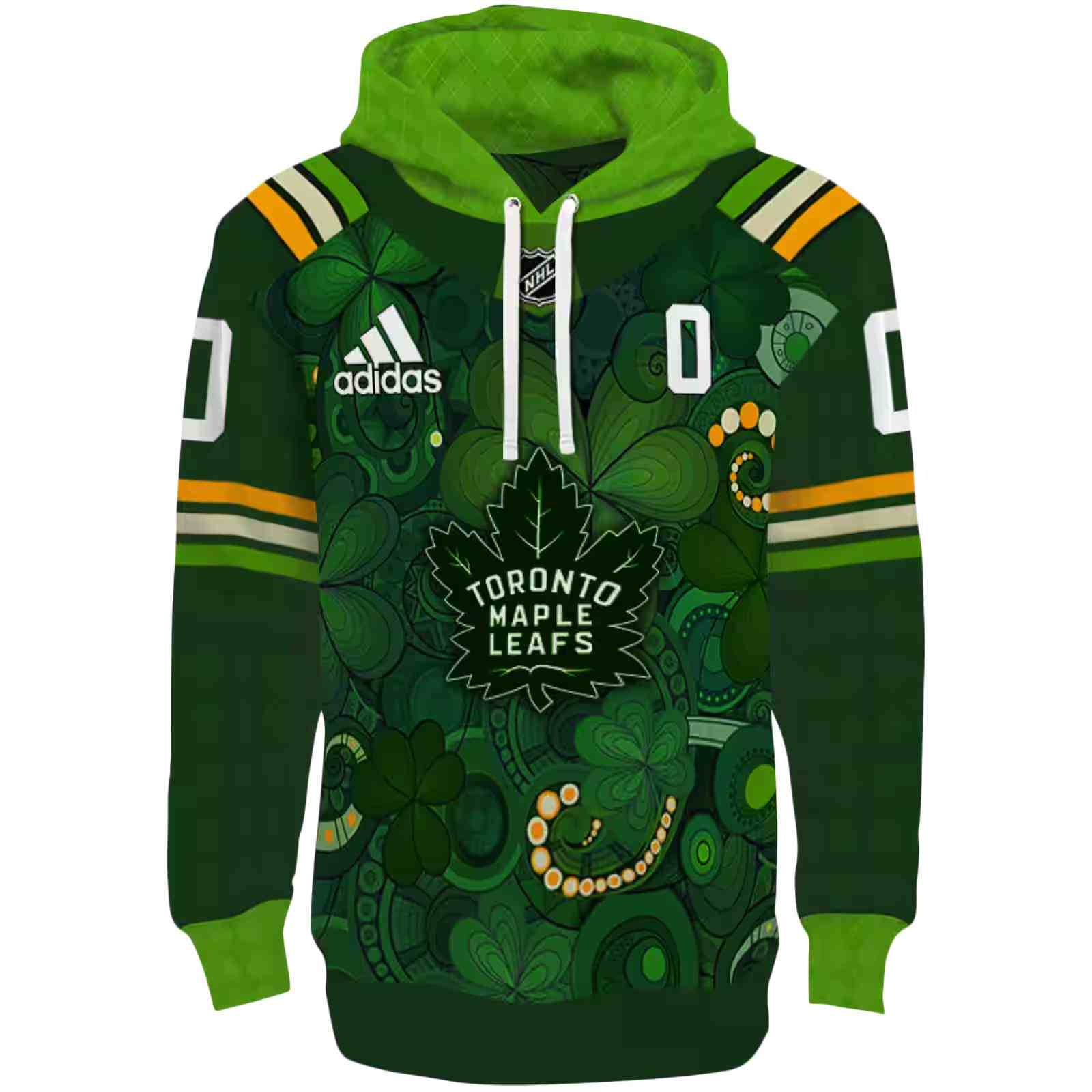 Customized Toronto Maple Leafs Shamrock Theme Green Hoodie