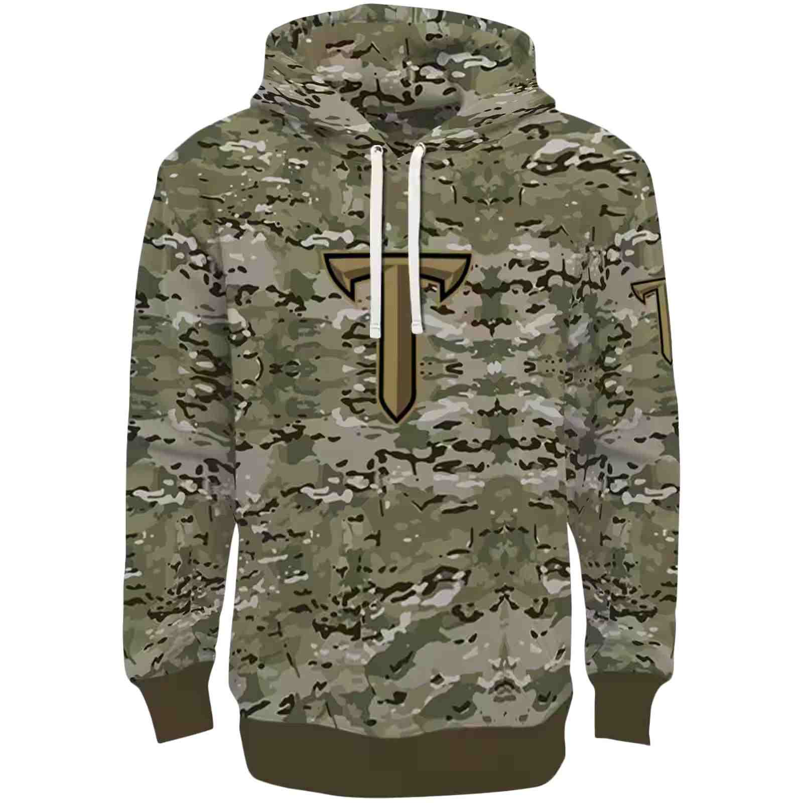 Customized Troy Trojans Military Style Hoodie