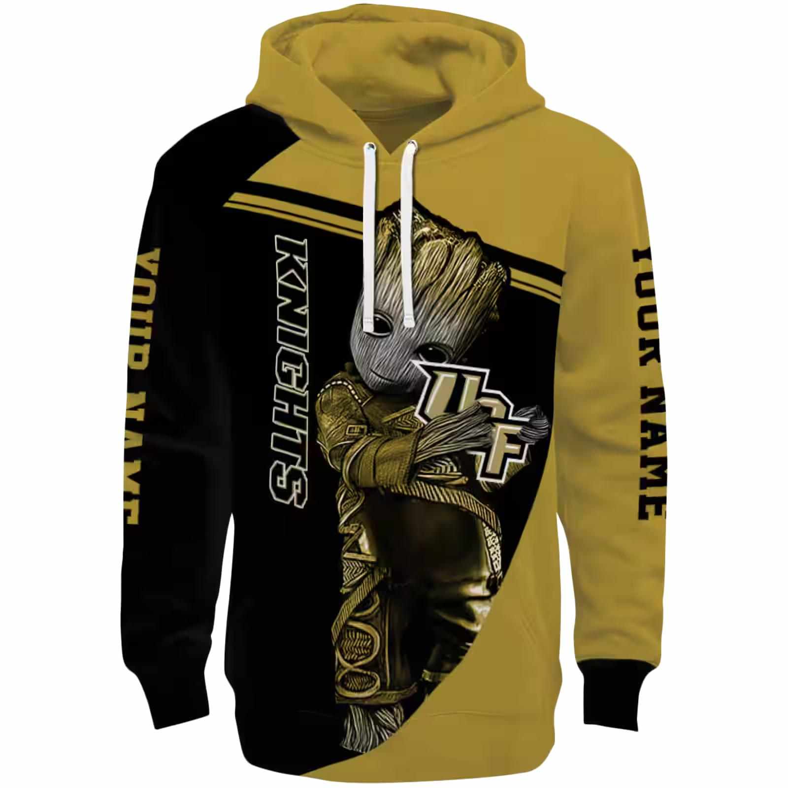 Customized UCF Knights Groot Gold Hoodie