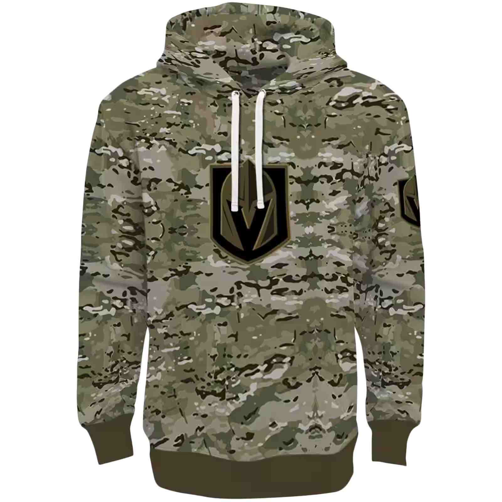 Customized Vegas Golden Knights Military Style Hoodie