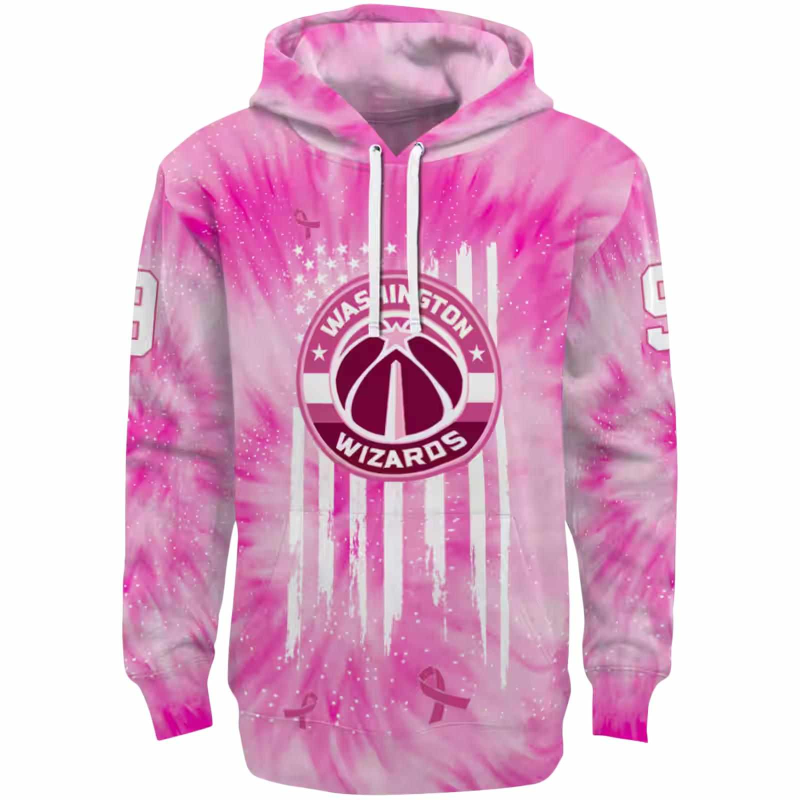 Customized Washington Wizards Cancer Support Pink Hoodie