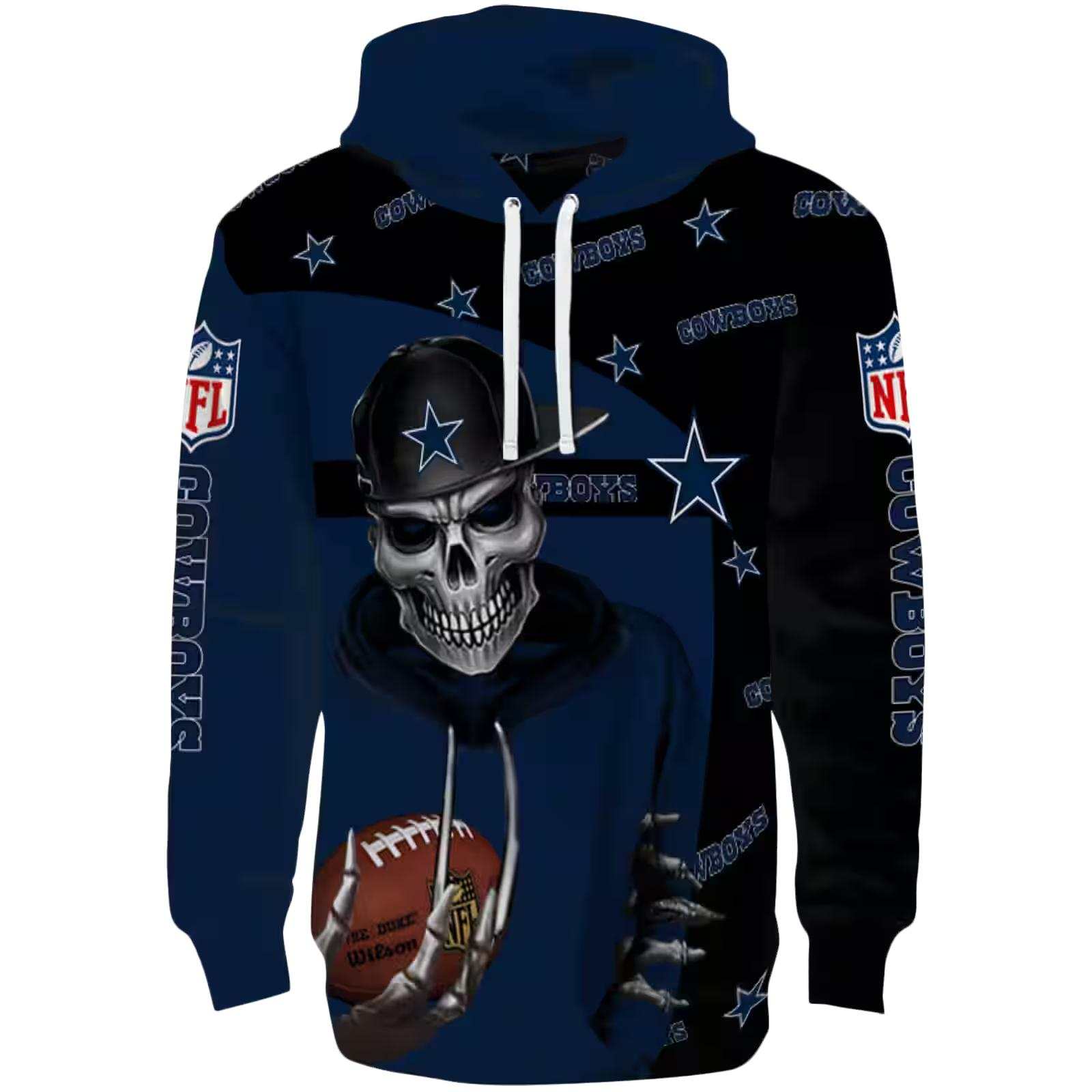 Dallas Cowboys Grim Vibe Blue Black Hoodie