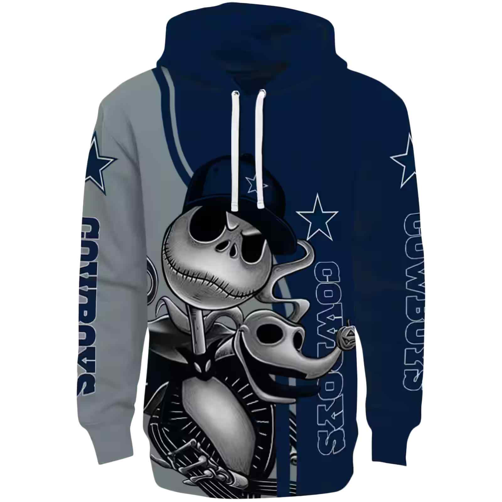 Dallas Cowboys Jack Skellington Blue Hoodie