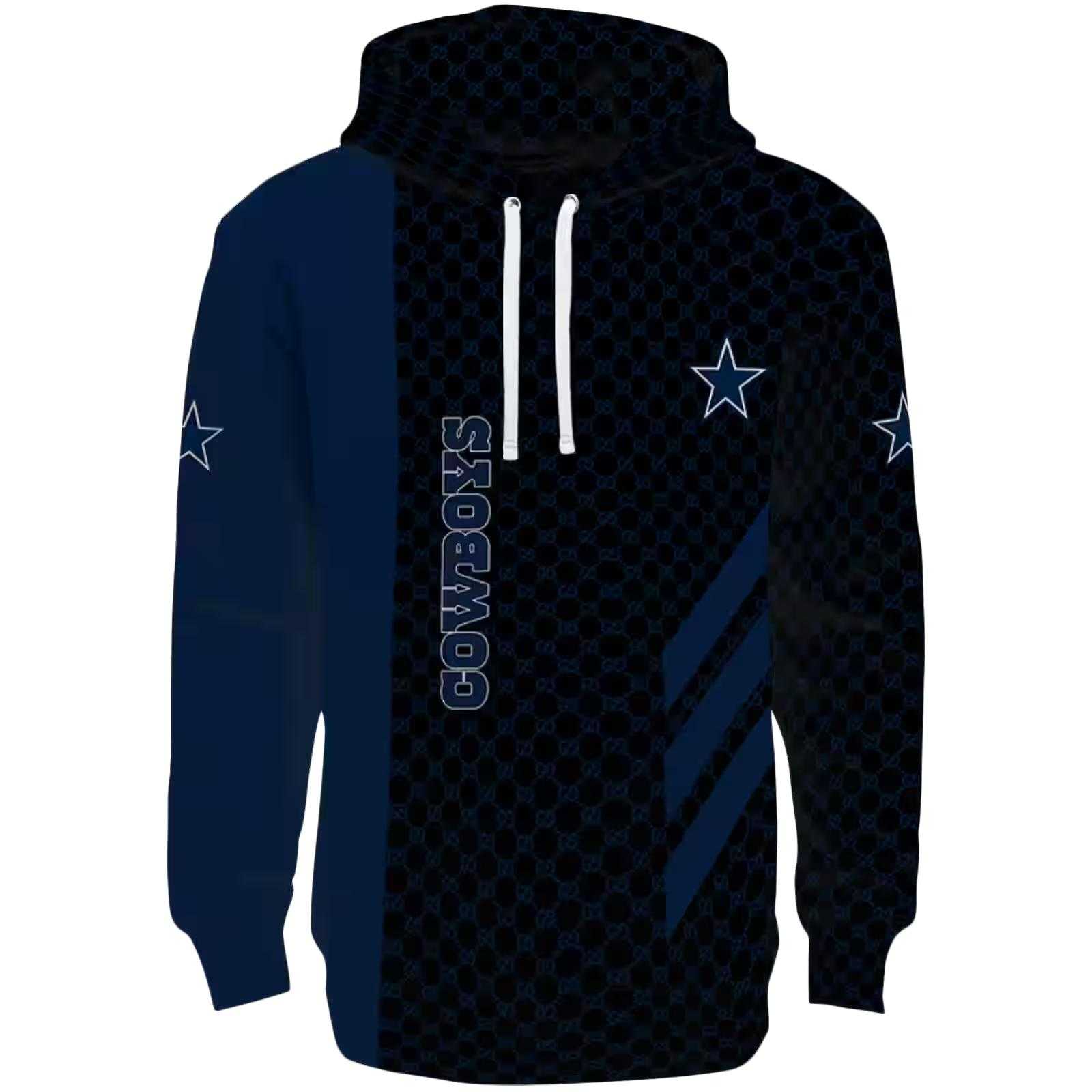 Dallas Cowboys Monogram Pattern Blue Hoodie