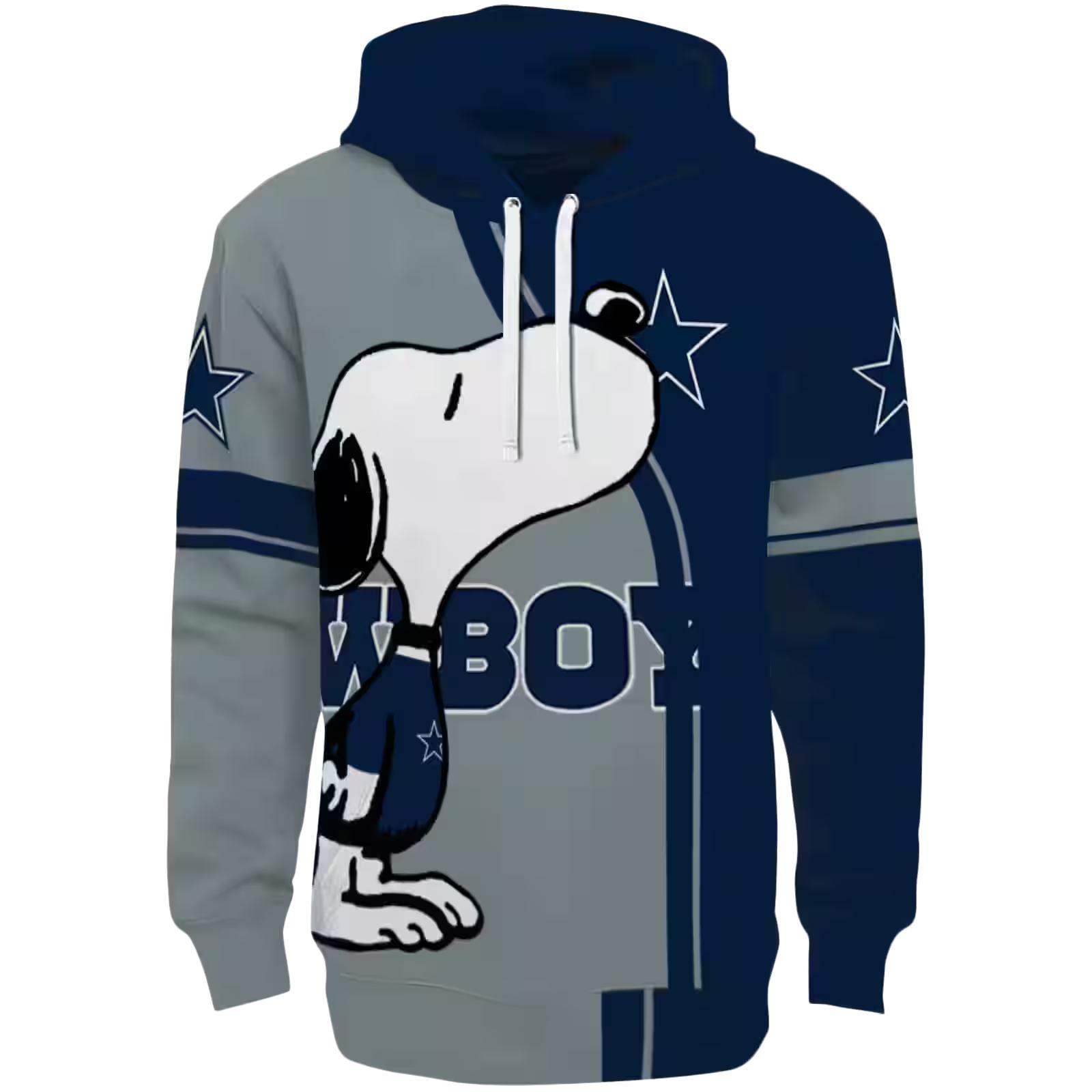 Dallas Cowboys Playful Snoopy Blue Hoodie