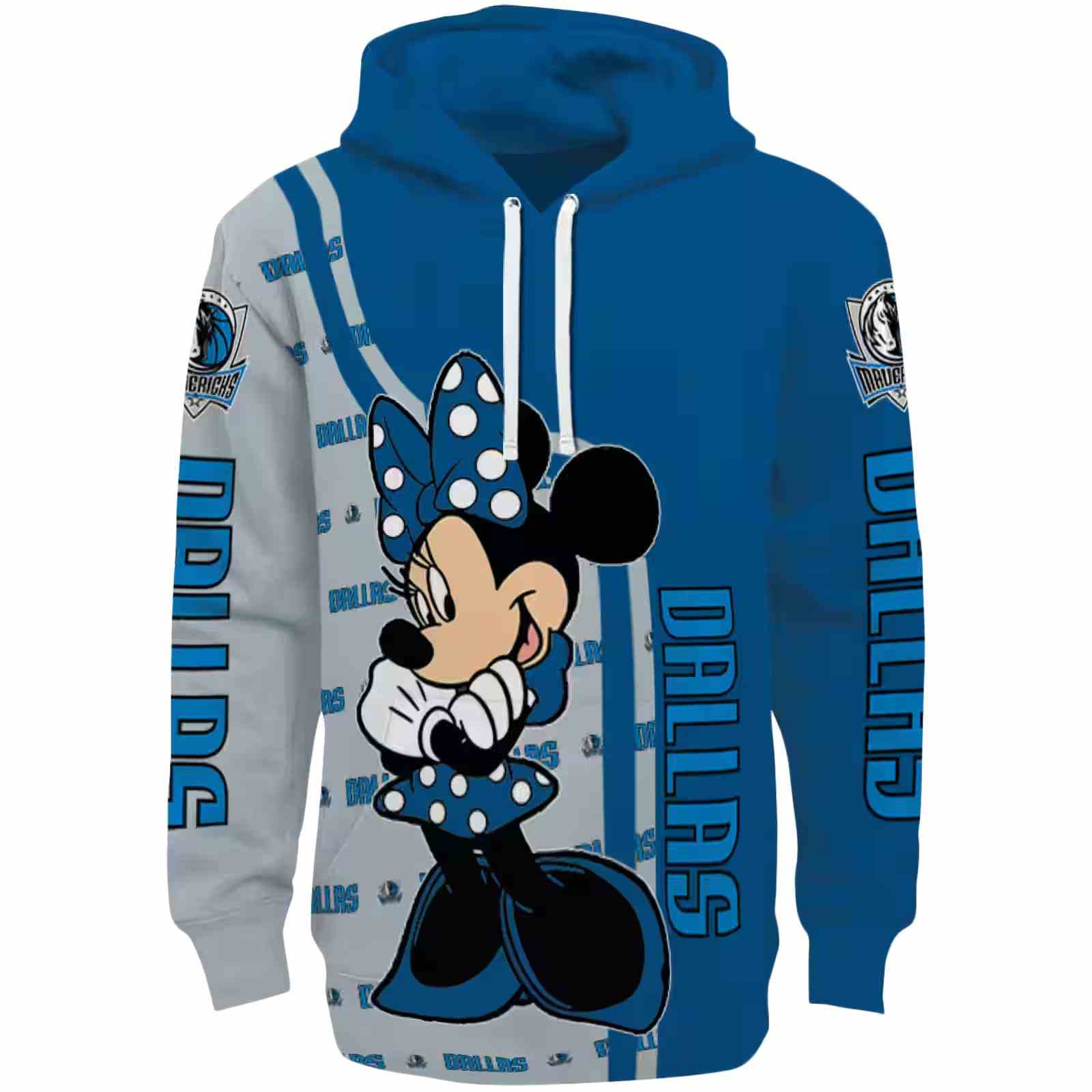 Dallas Mavericks Minnie Mouse Blue Hoodie