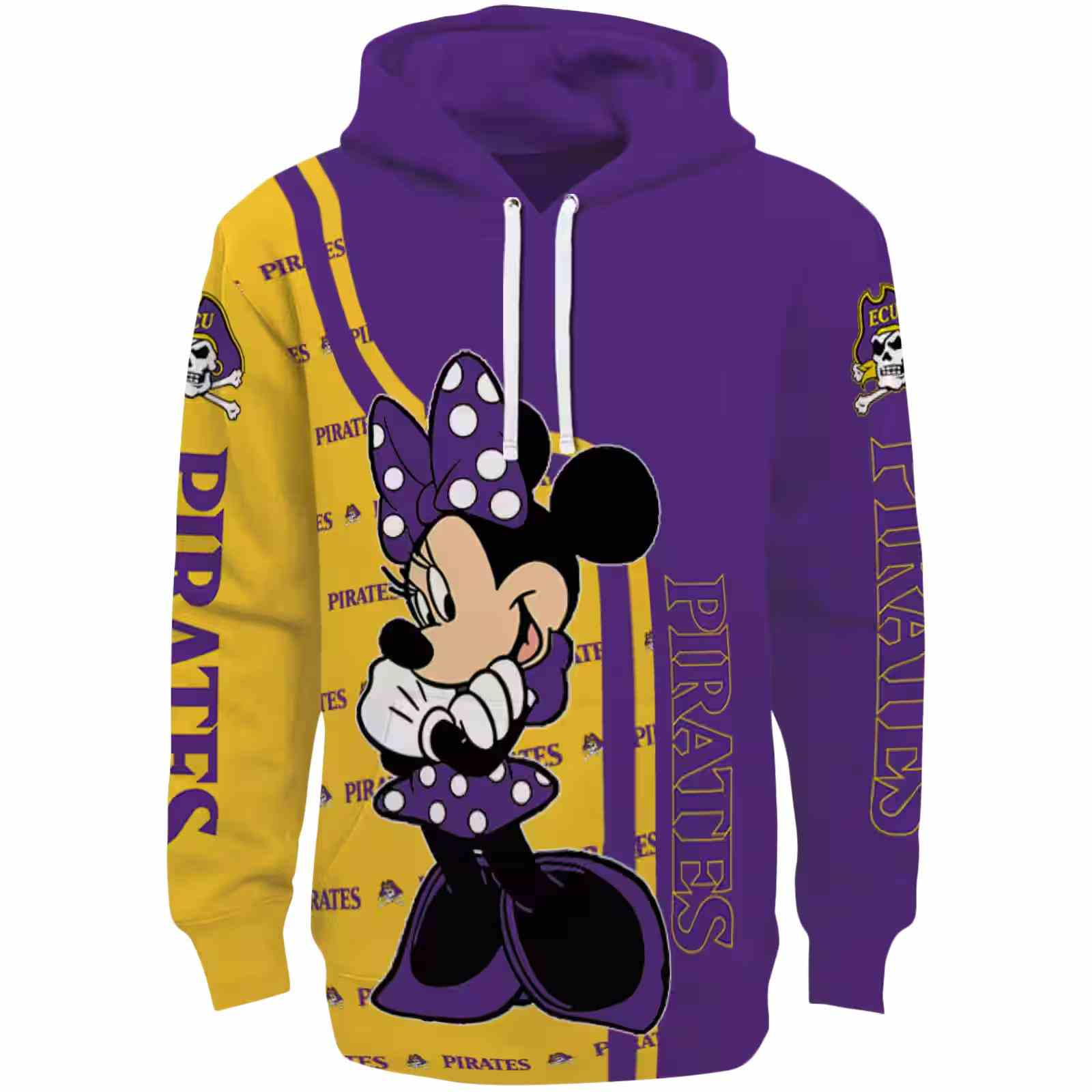 East Carolina Pirates Minnie Mouse Purple Hoodie