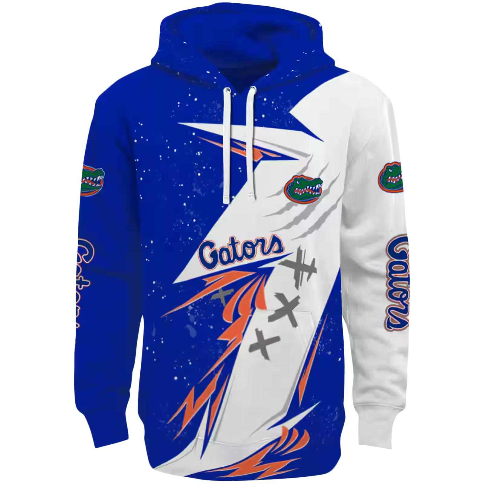 Florida Gators Dynamic Slash Blue White Hoodie