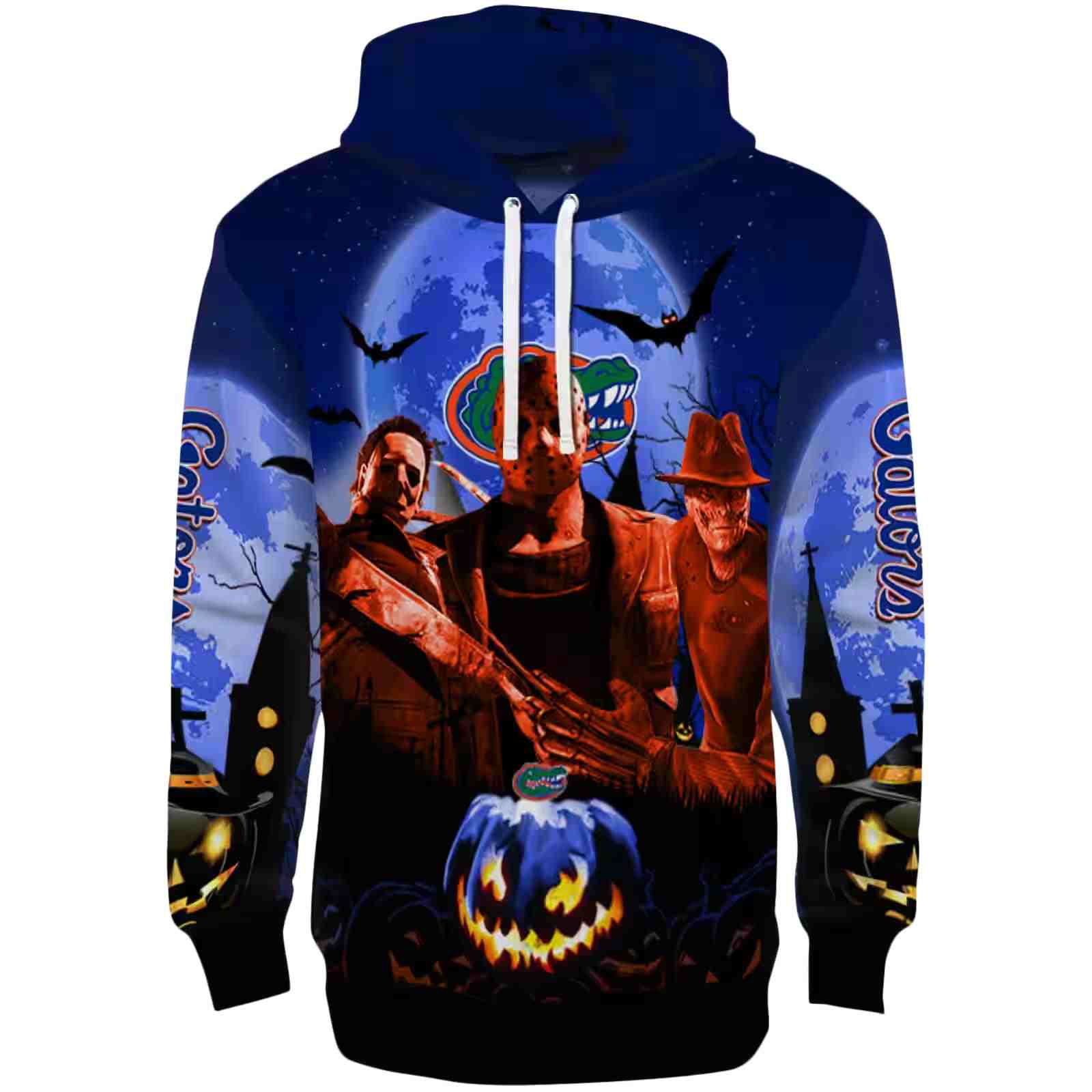 Florida Gators Halloween Vibes Blue Black Hoodie