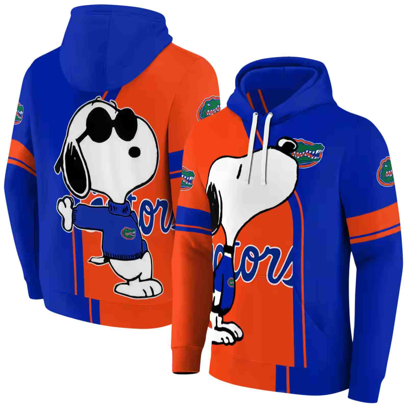 florida gators playful snoopy blue hoodie fashion forward