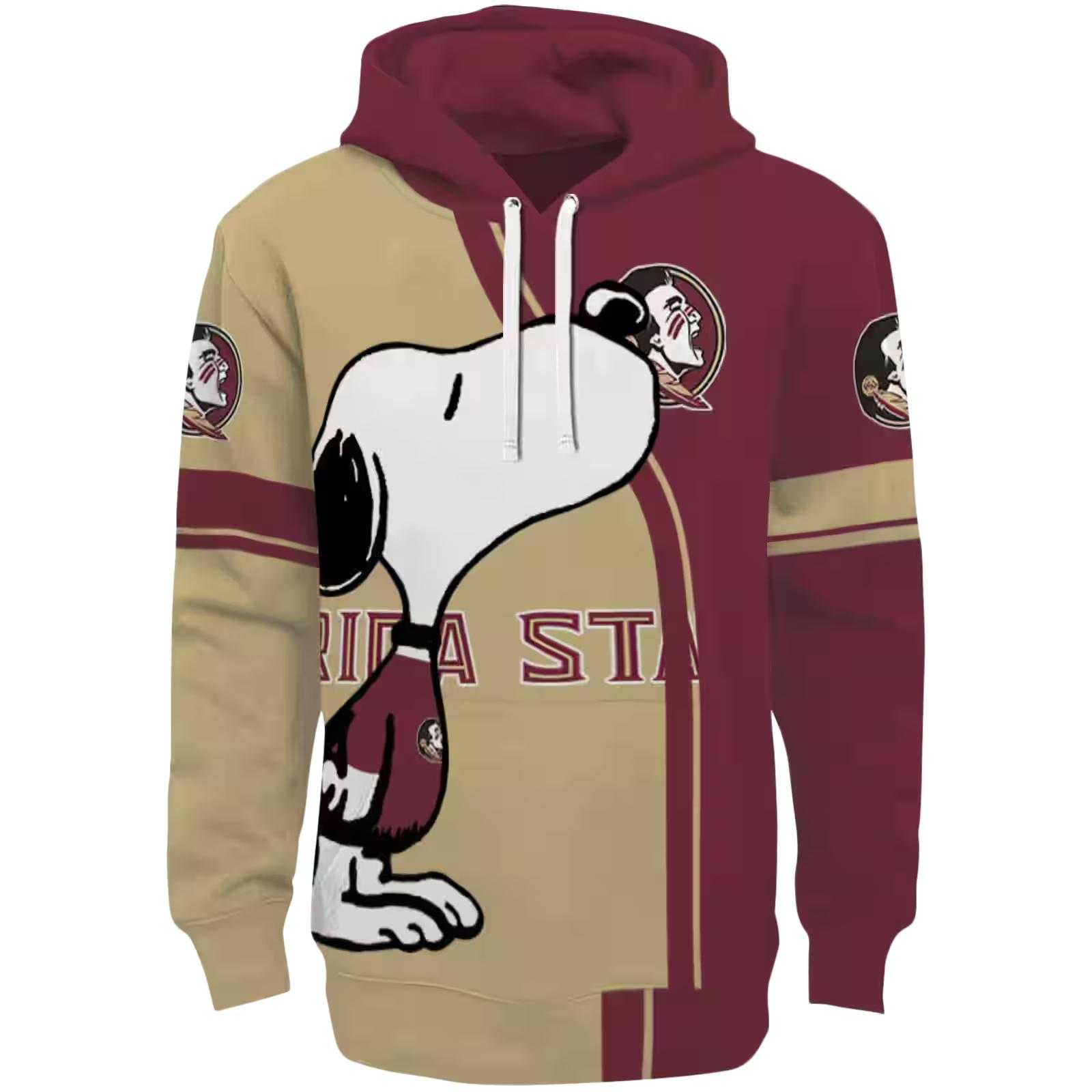 Florida State Seminoles Playful Snoopy Garnet Hoodie