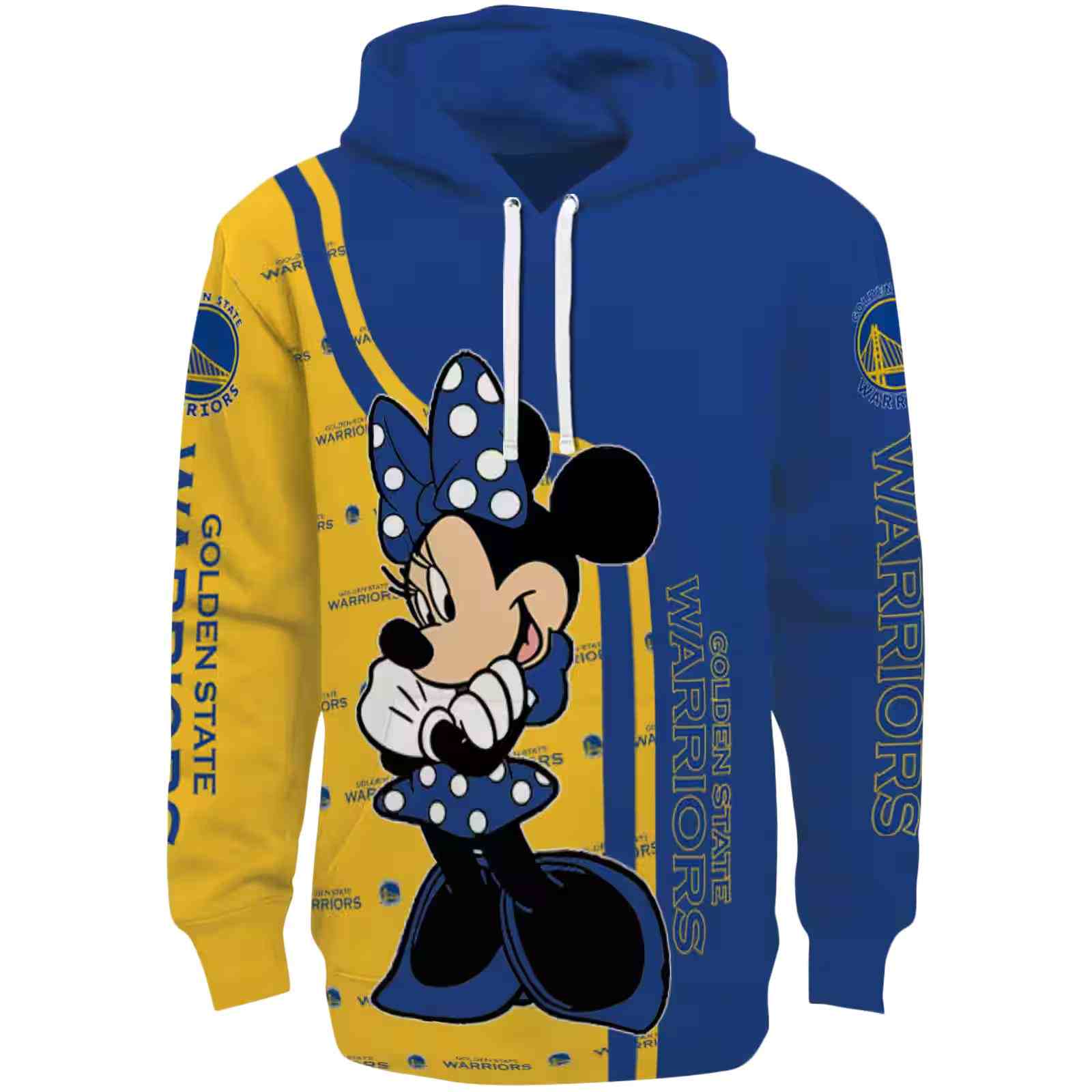 Golden State Warriors Minnie Mouse Blue Hoodie