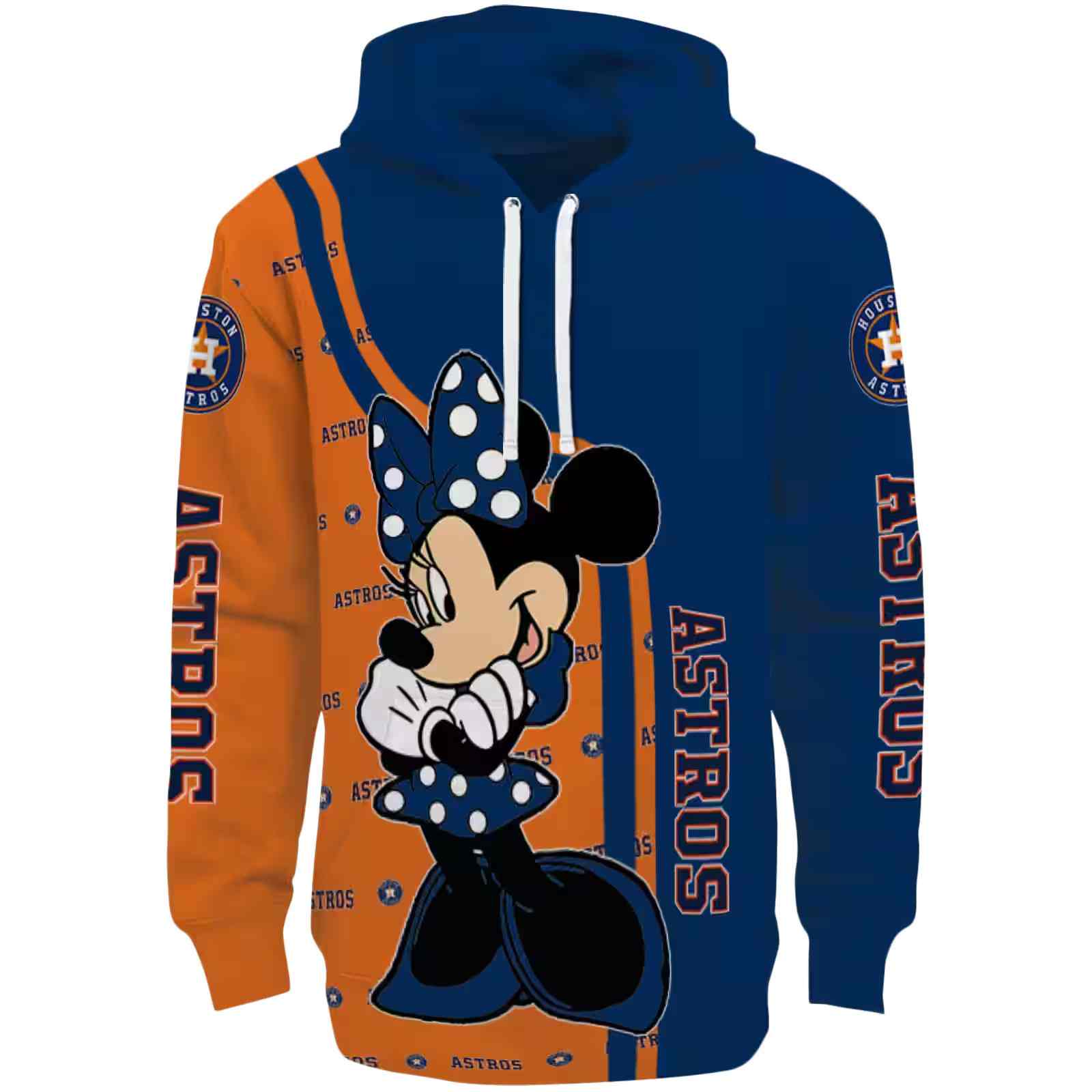 Houston Astros Minnie Mouse Blue Hoodie