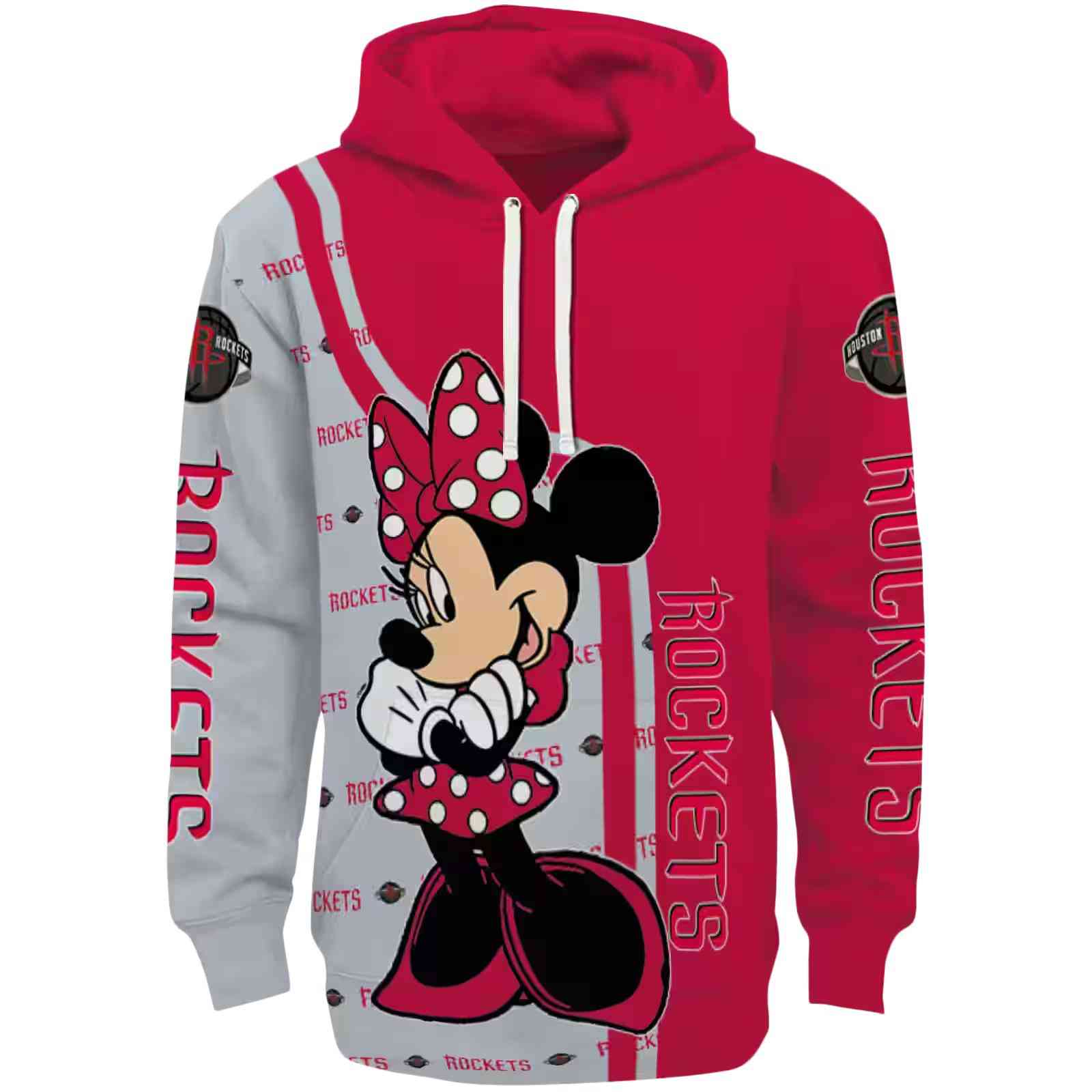 Houston Rockets Minnie Mouse Red Hoodie