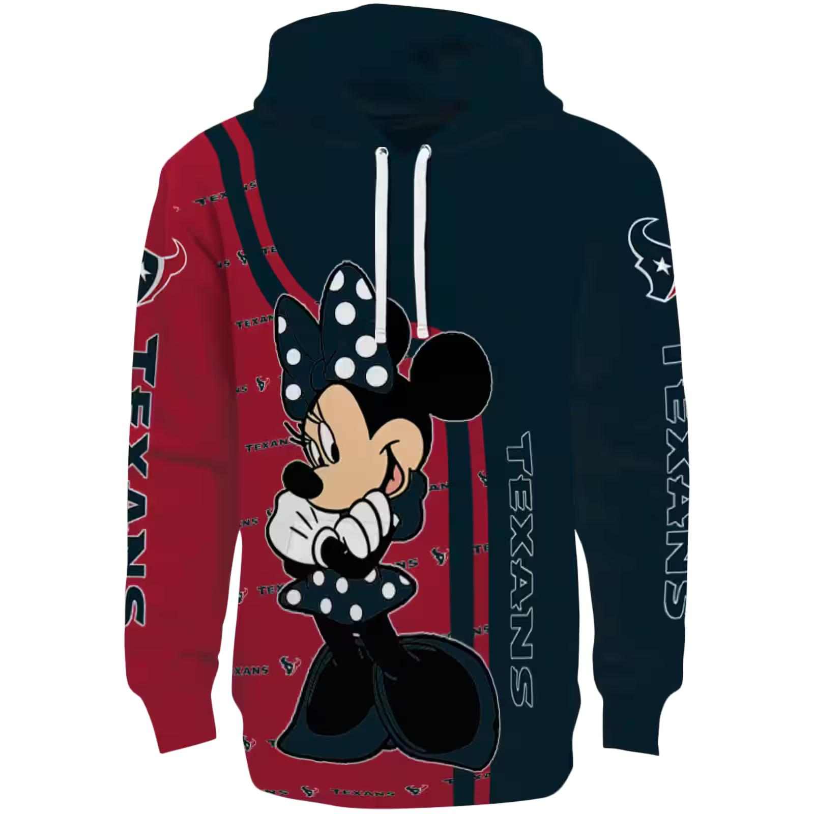 Houston Texans Minnie Mouse Blue Hoodie