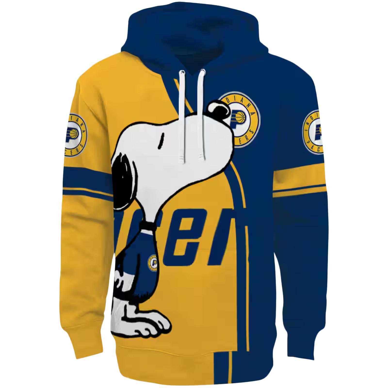 Indiana Pacers Playful Snoopy Blue Hoodie