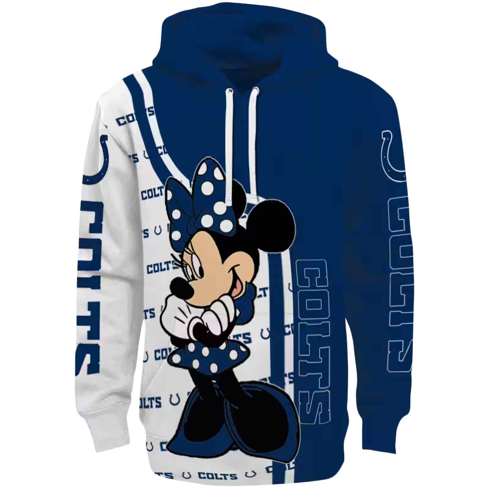 Indianapolis Colts Minnie Mouse Blue Hoodie