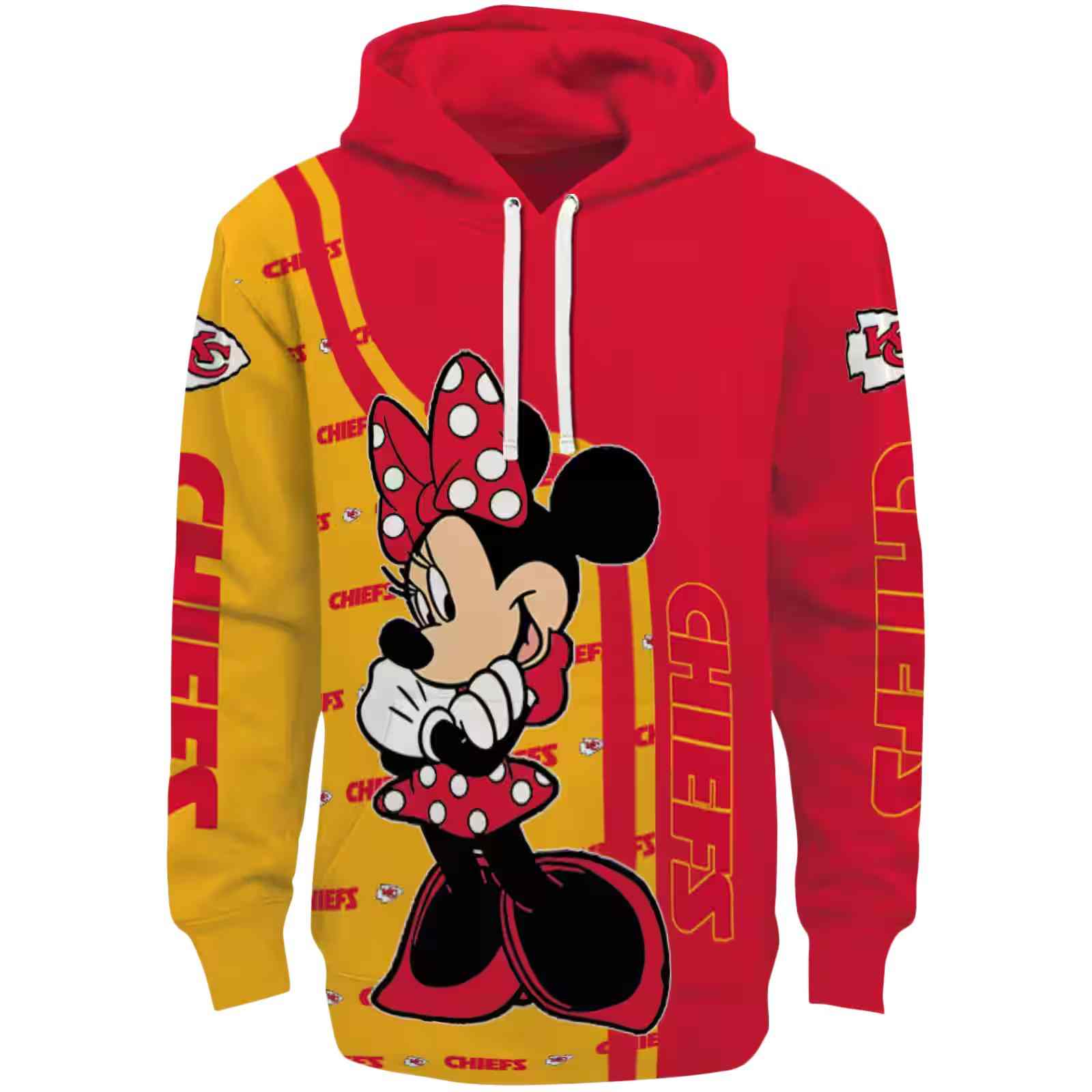 Kansas City Chiefs Minnie Mouse Red Hoodie