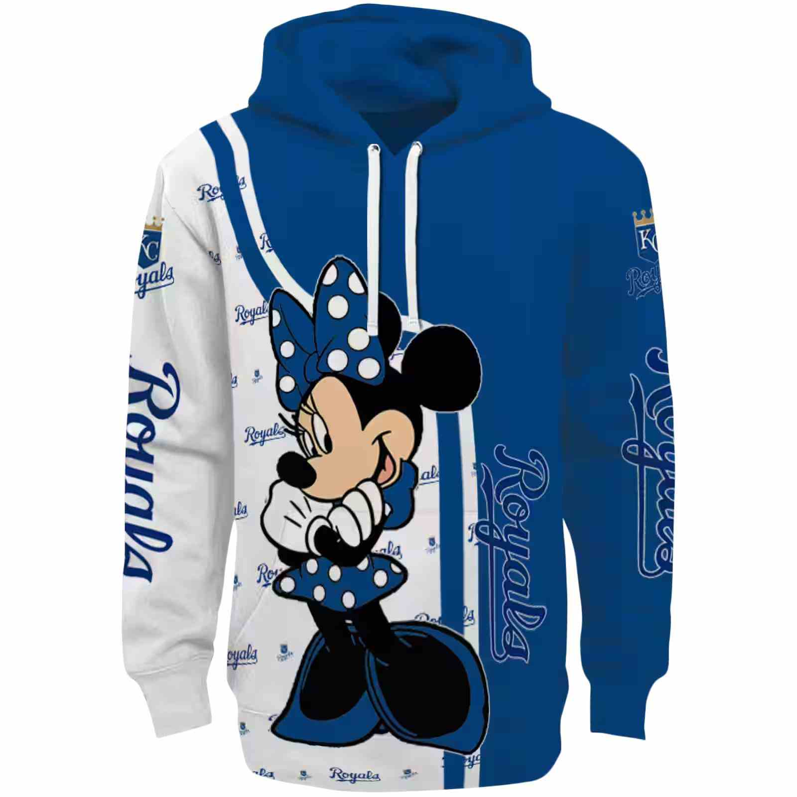 Kansas City Royals Minnie Mouse Royal Blue Hoodie