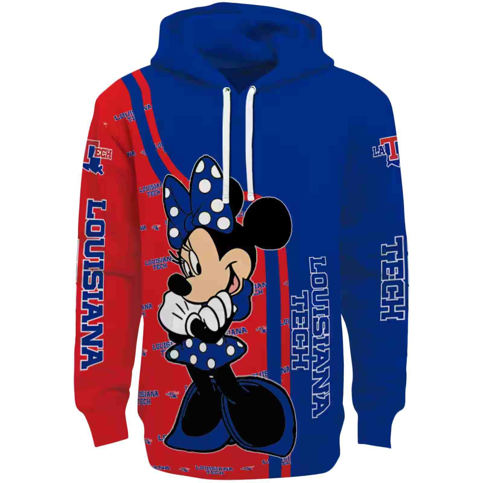LA Tech Minnie Mouse Blue Hoodie