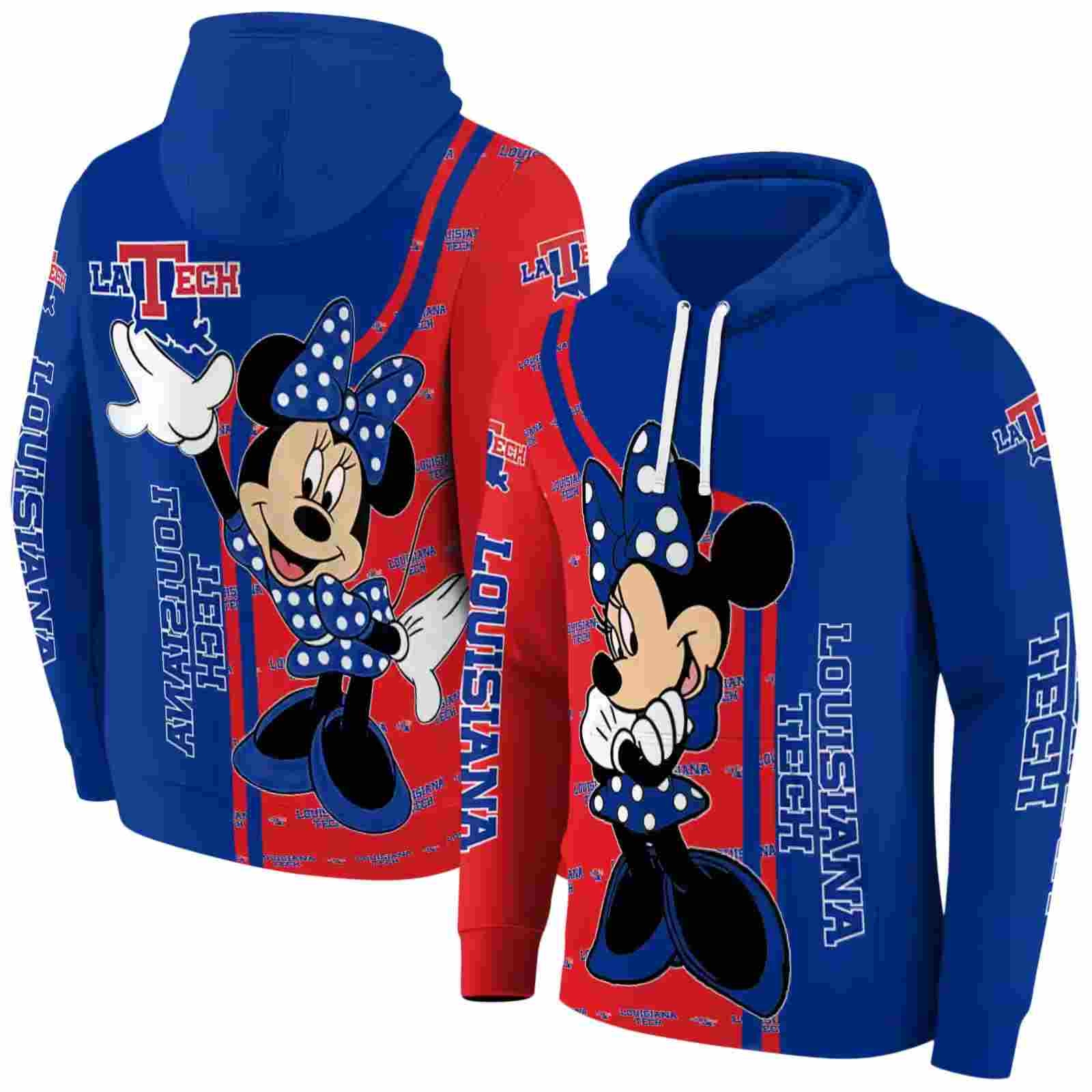 la tech minnie mouse blue hoodie fashion forward