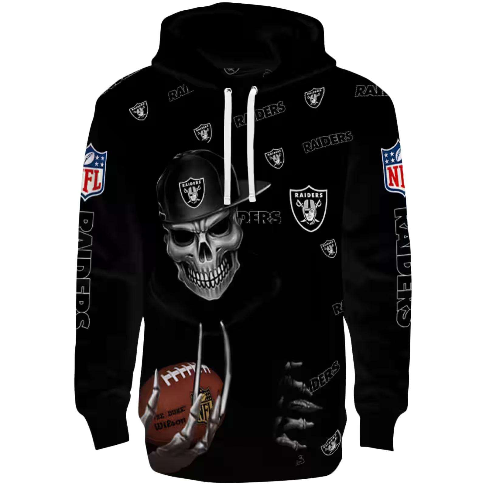 Las Vegas Raiders Grim Vibe Black Hoodie