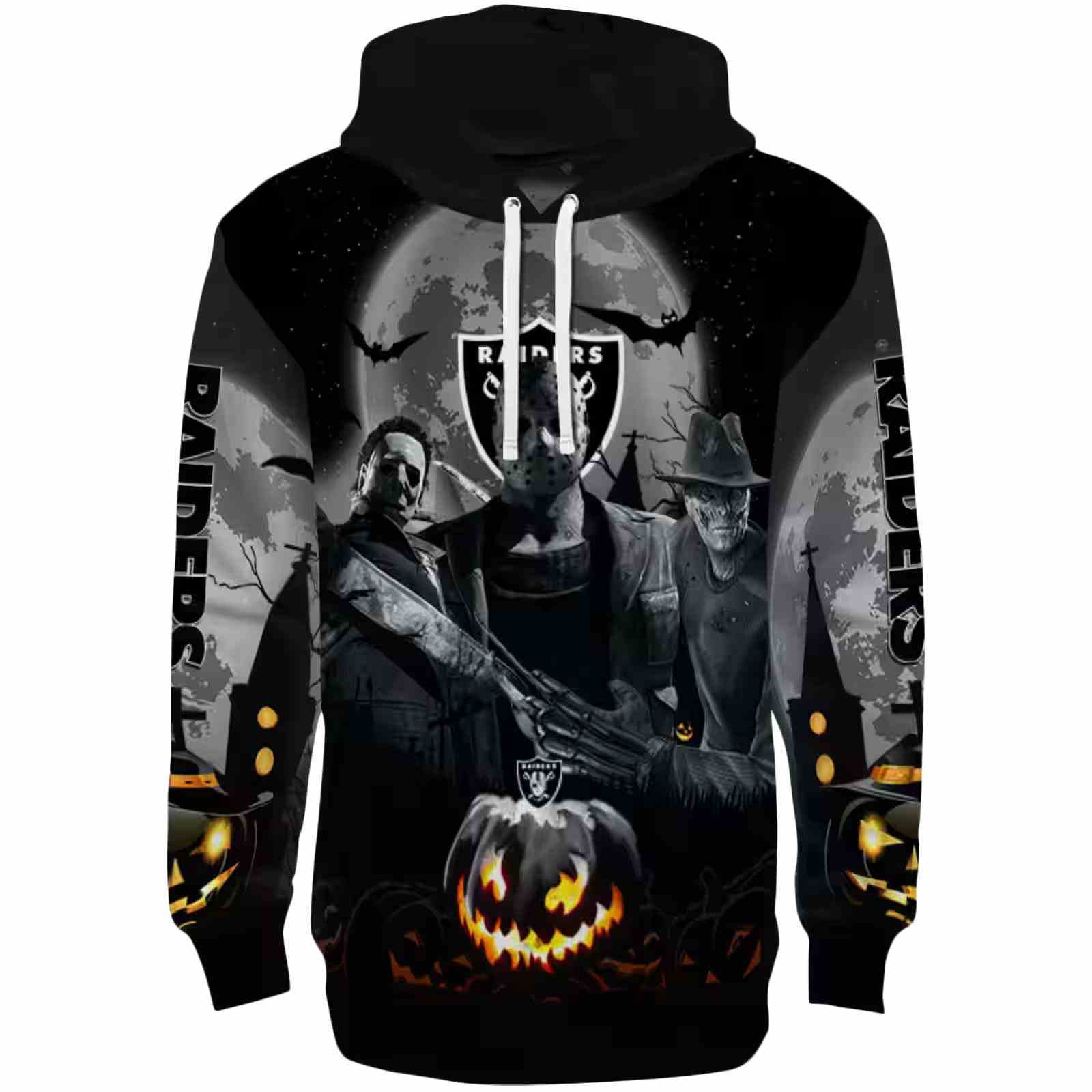 Las Vegas Raiders Halloween Vibes Black Hoodie