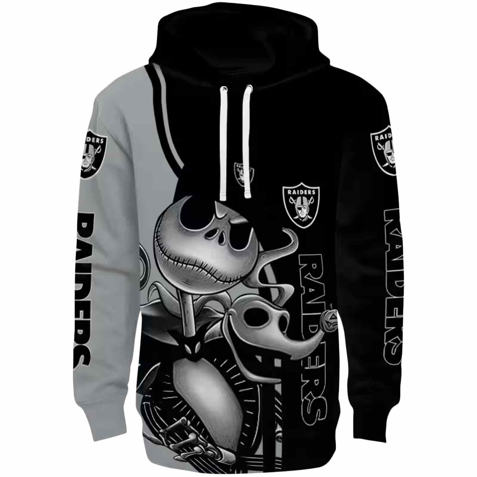 Las Vegas Raiders Jack Skellington Black Hoodie