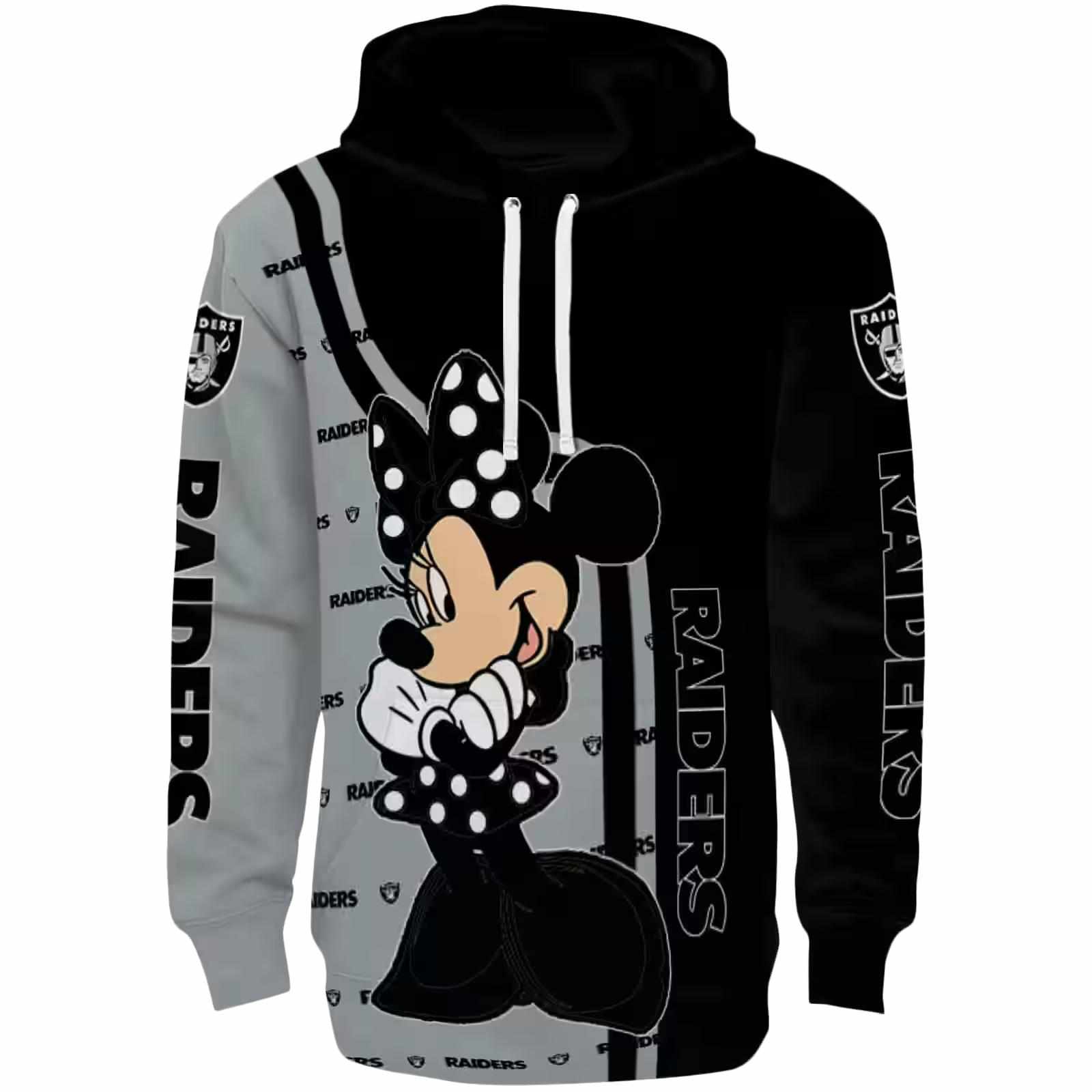 Las Vegas Raiders Minnie Mouse Black Hoodie