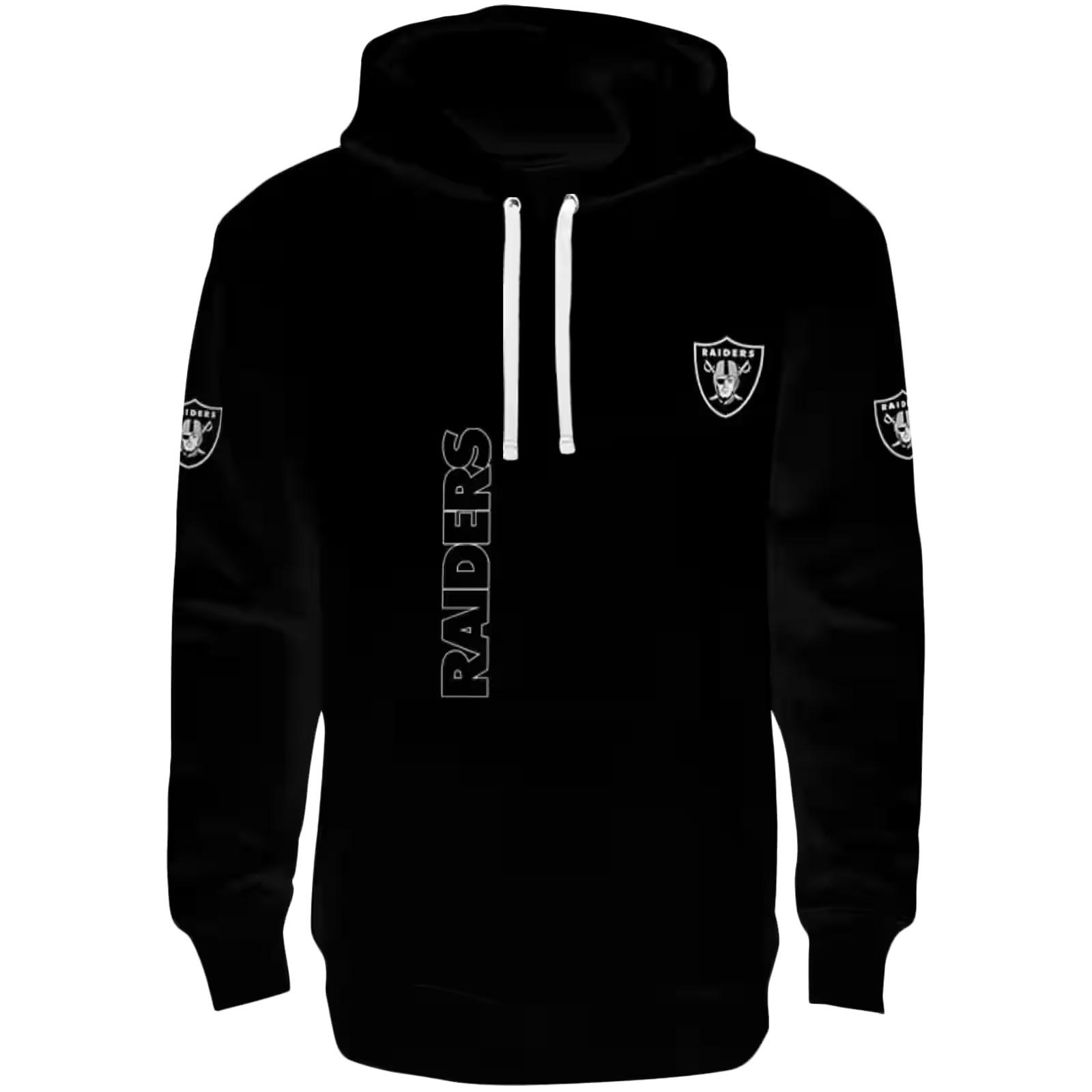 Las Vegas Raiders Monogram Pattern Black Hoodie