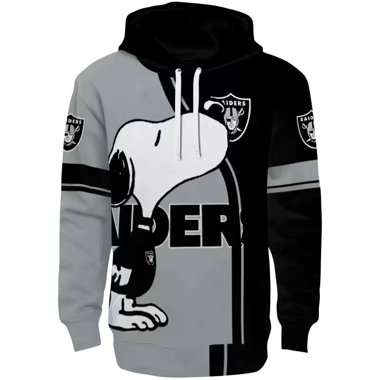 Las Vegas Raiders Playful Snoopy Black Hoodie