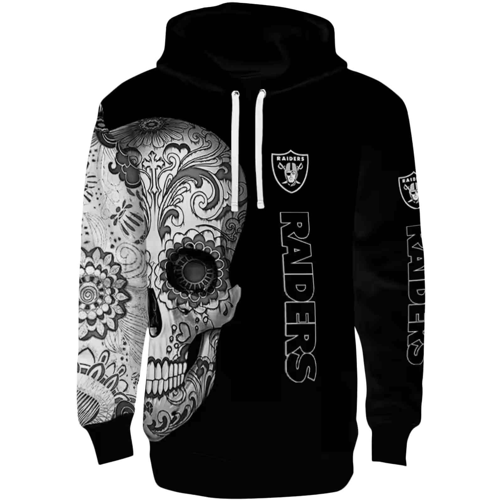 Las Vegas Raiders Sugar Skull Black Hoodie