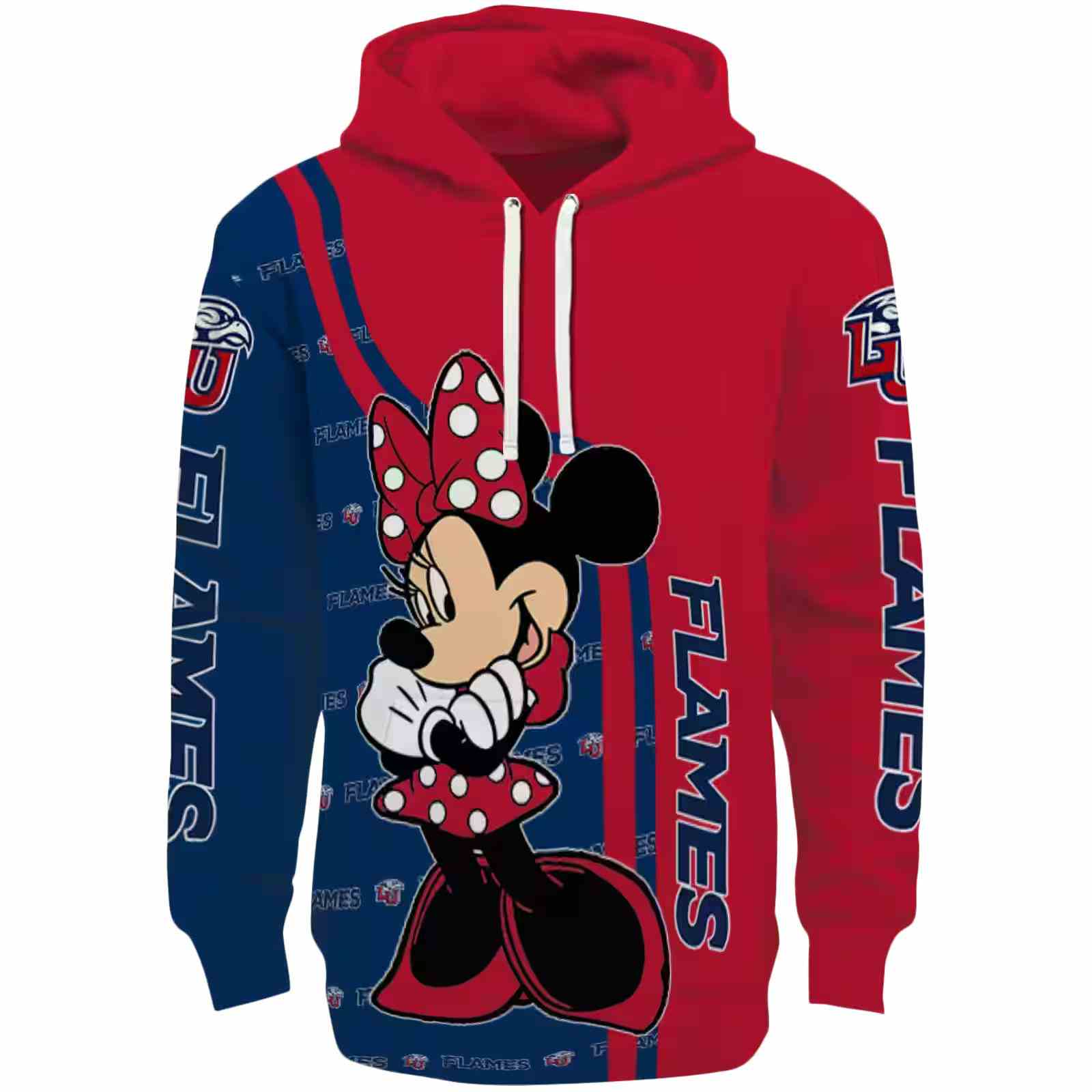 Liberty Flames Minnie Mouse Red Hoodie