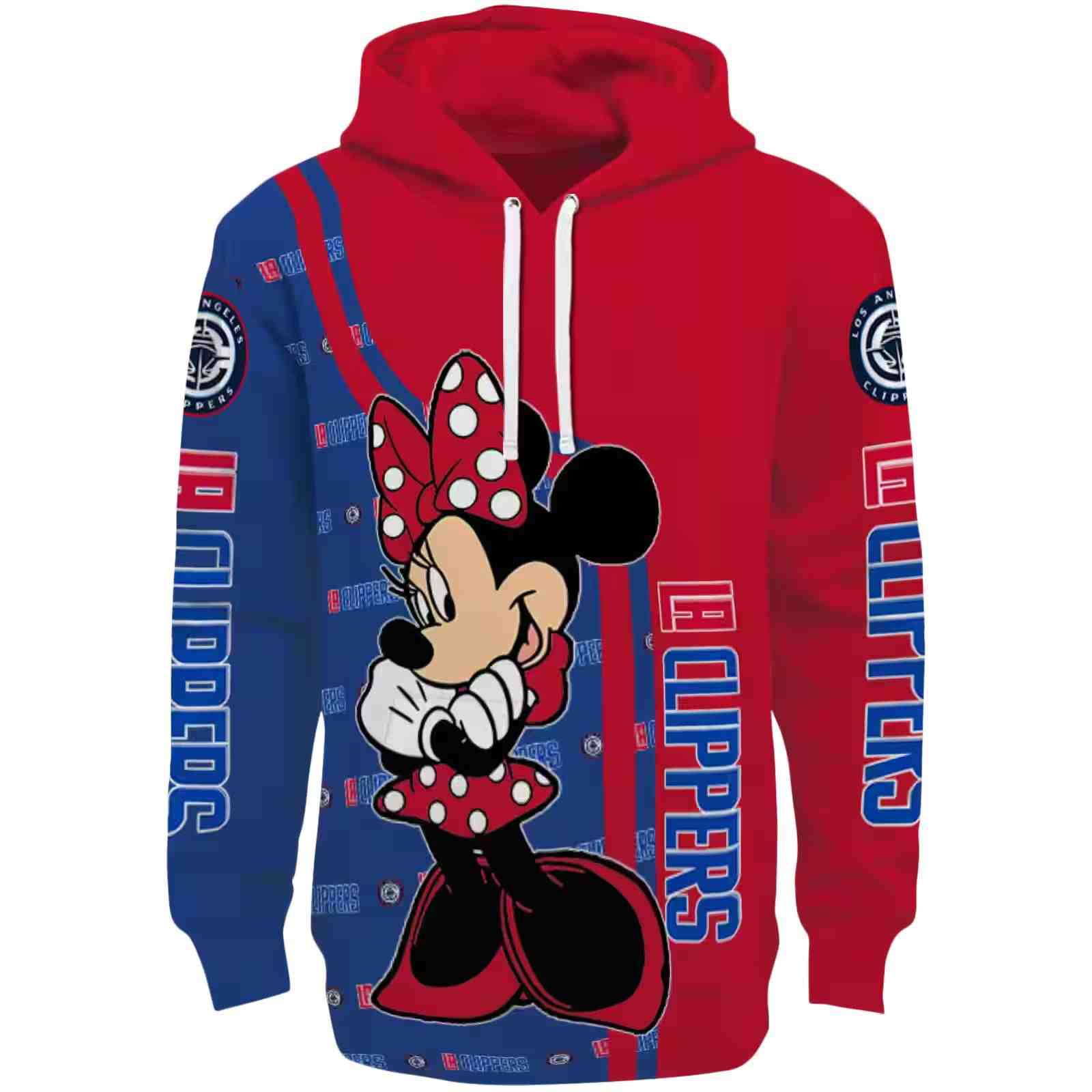 Los Angeles Clippers Minnie Mouse Red Hoodie