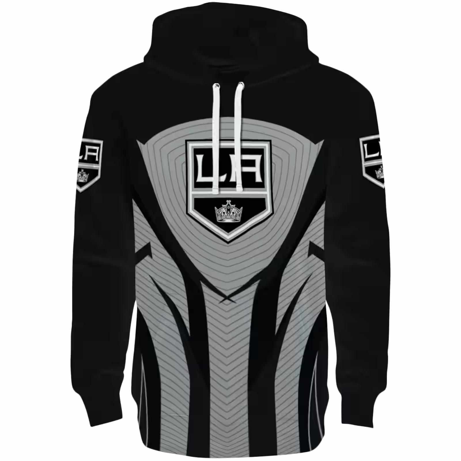 Los Angeles Kings Concentric Lines Black Hoodie