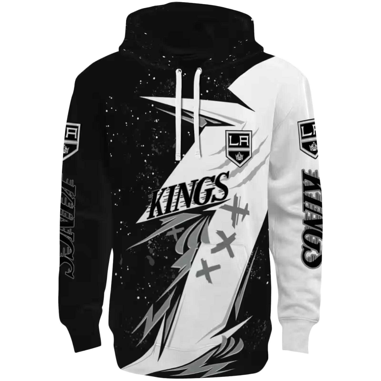 Los Angeles Kings Dynamic Slash Black White Hoodie