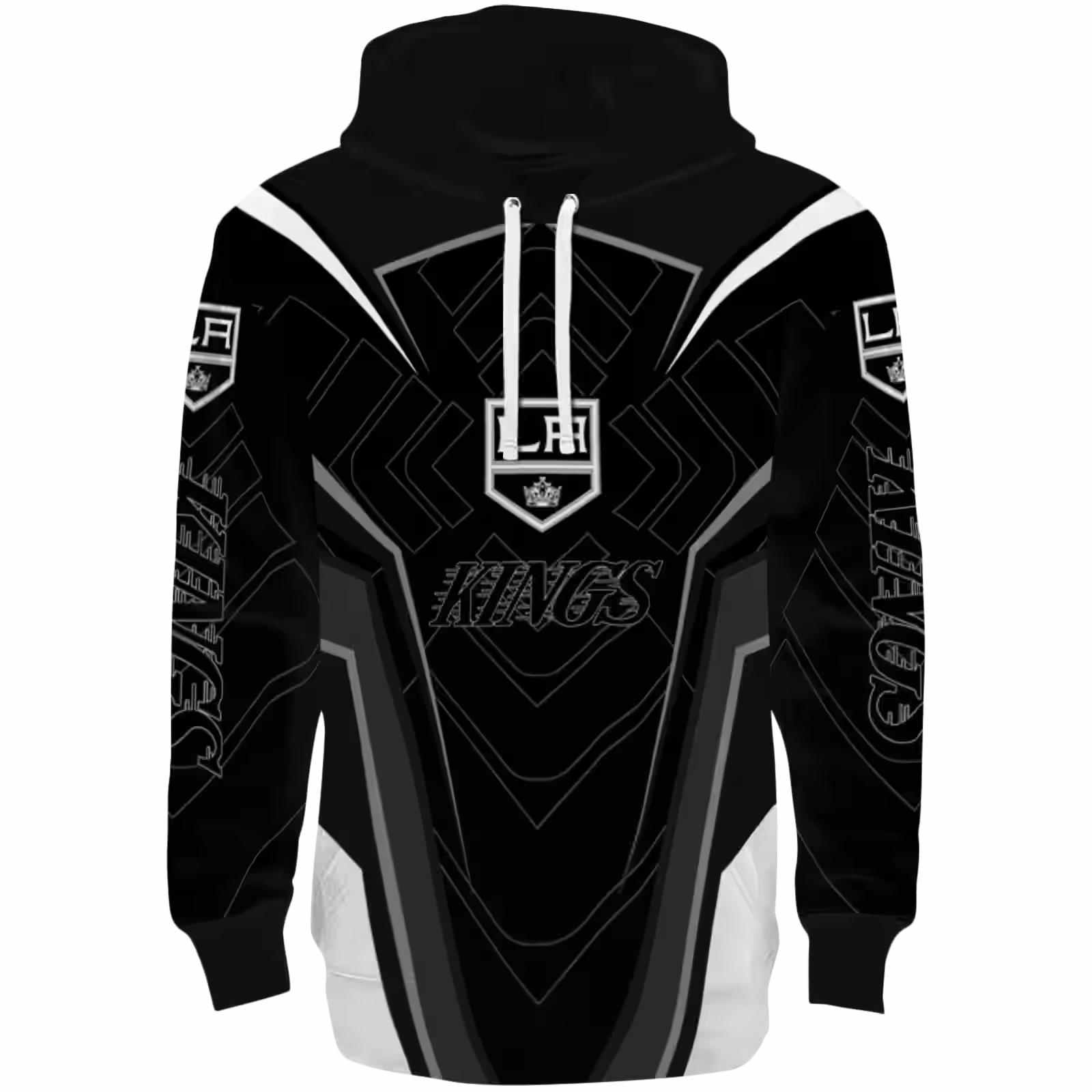 Los Angeles Kings Futuristic Pattern Black Hoodie