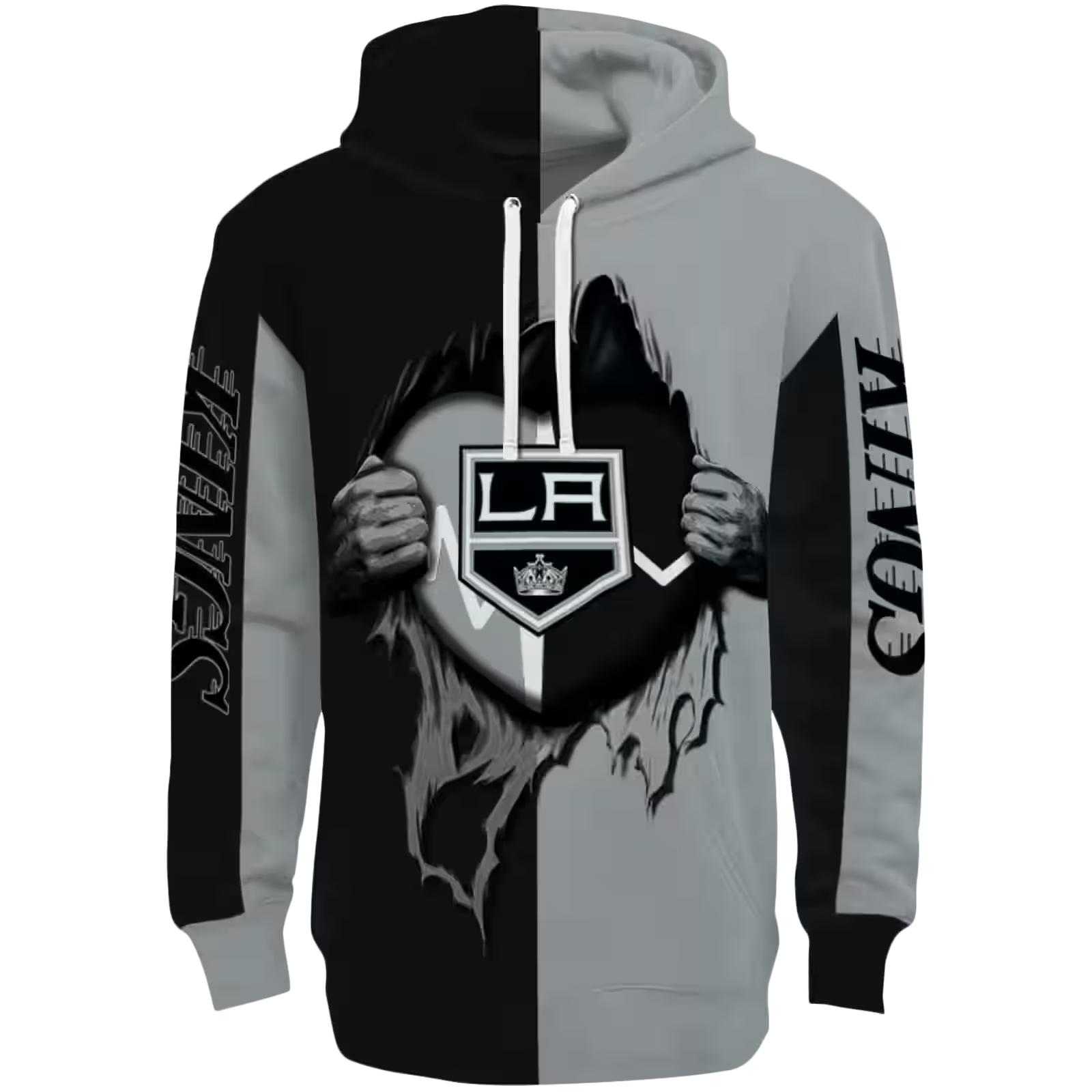 Los Angeles Kings Heartbeat Graphic Black Hoodie