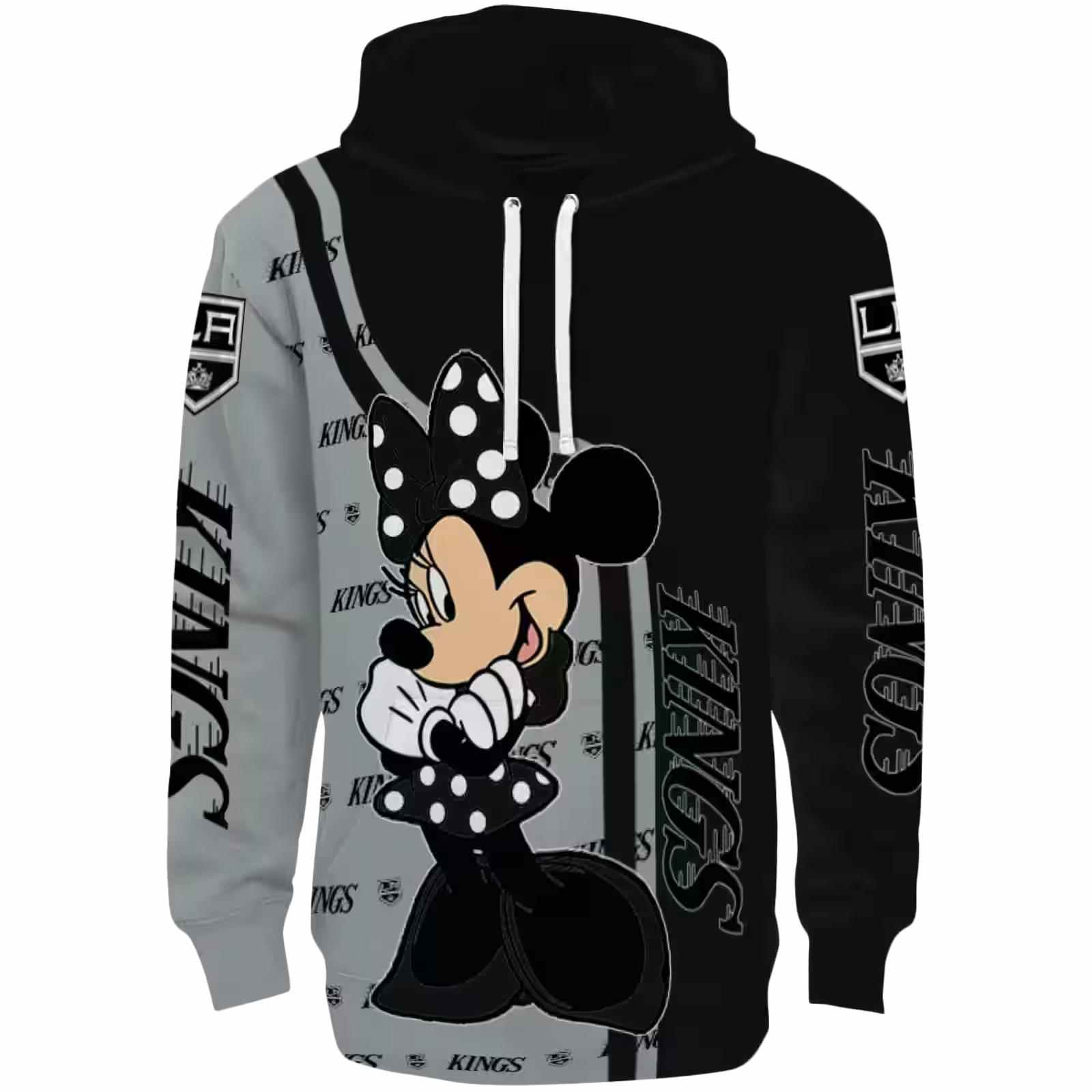 Los Angeles Kings Minnie Mouse Black Hoodie